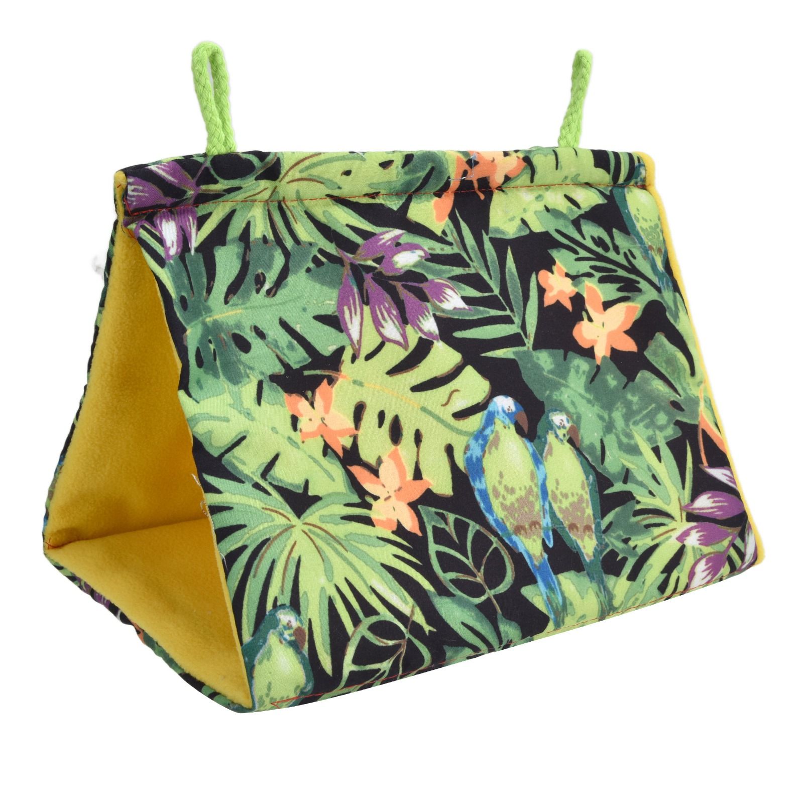 Pet Bird Nest Hammock Triangle Shade Bird Nest Hanging Parrot Hut Tent Bird view 4