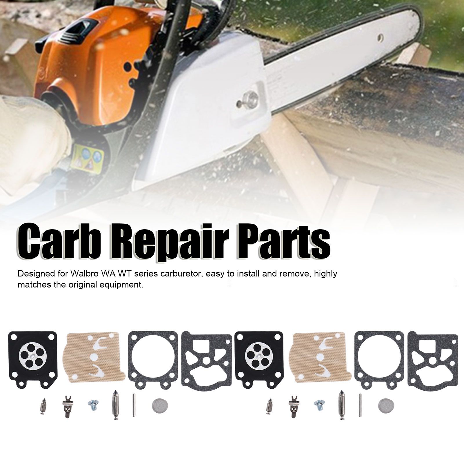 2Set Carburetor Rebuild Kit Replacement Fit for Stihl 026 MS260 024 MS240 view 13