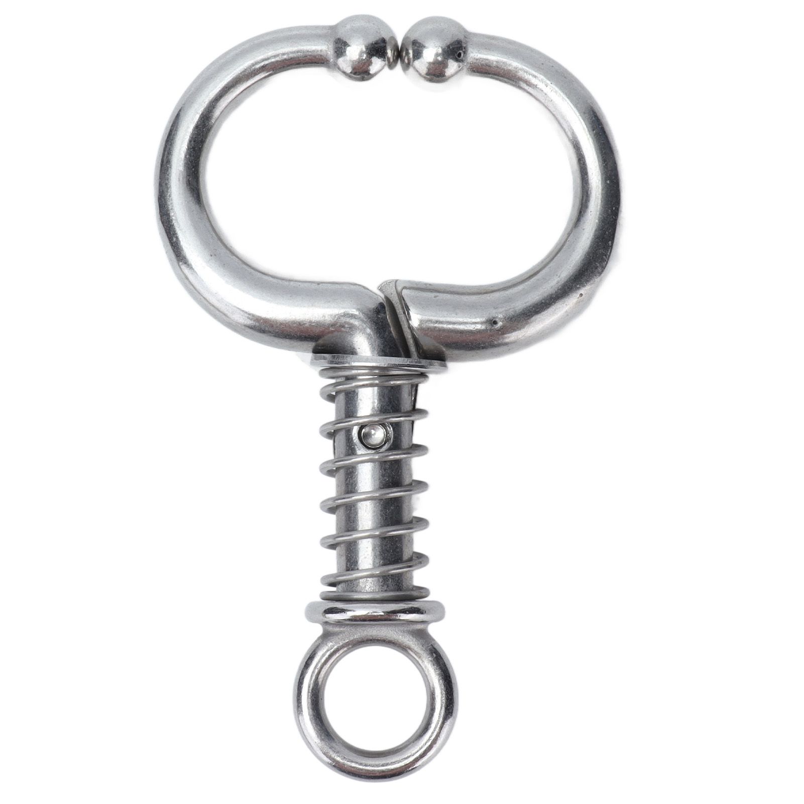 Cattle Nose Ring Stainless Steel Cattle Nose Clamp Bull Cow W Spring Nose Ring — image 1