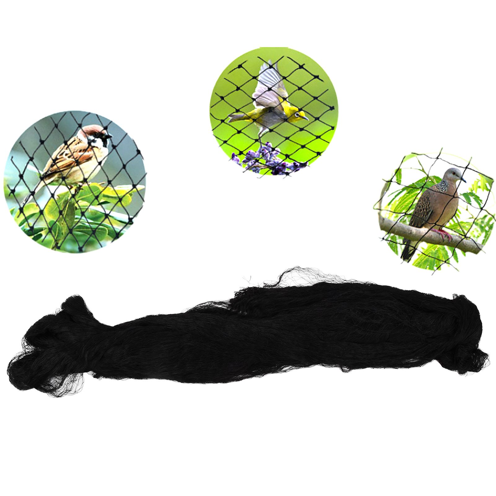 Black Anti Bird Netting Plant Tree Vegetables Protective Nylon Netting for view 11