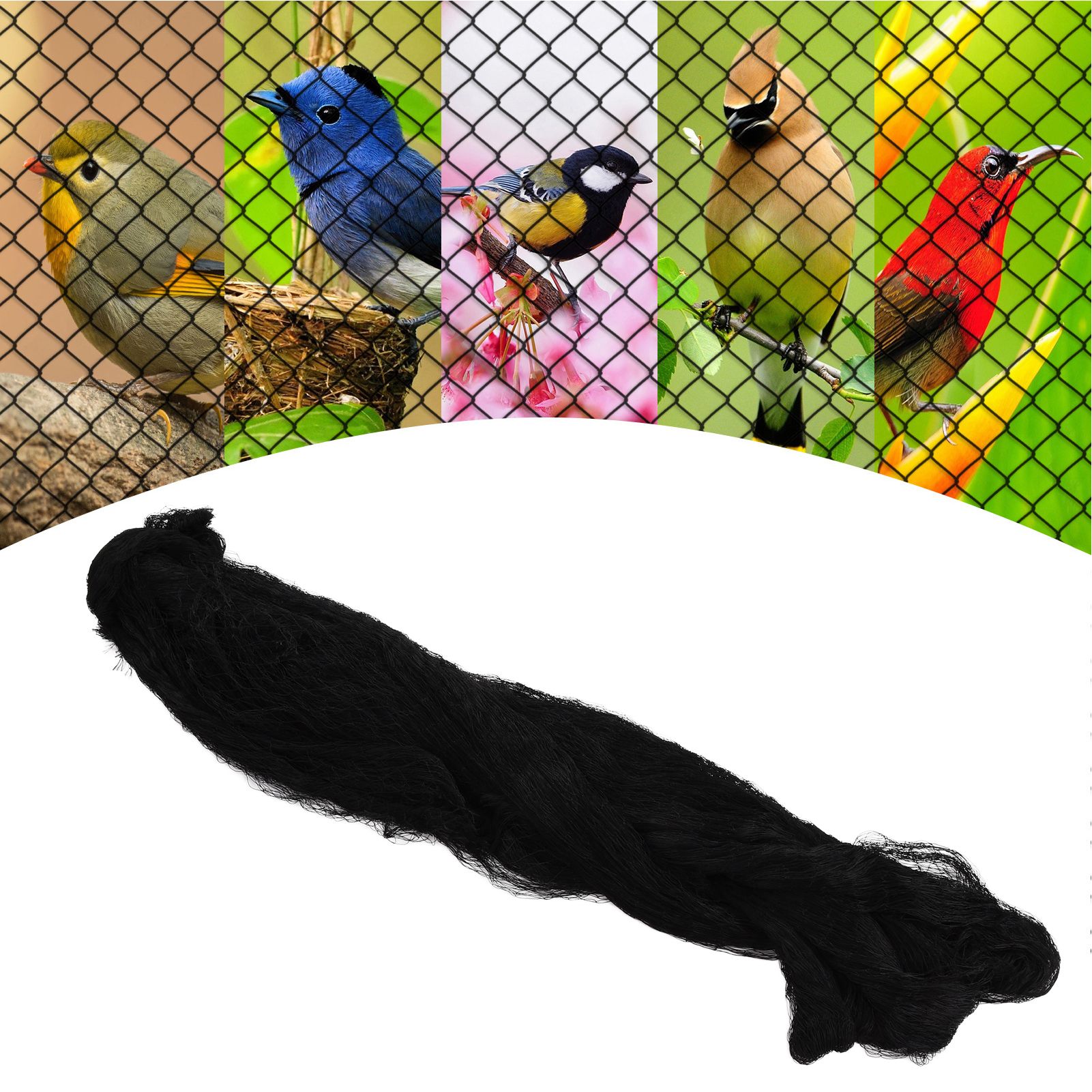 Black Anti Bird Netting Plant Tree Vegetables Protective Nylon Netting for view 12