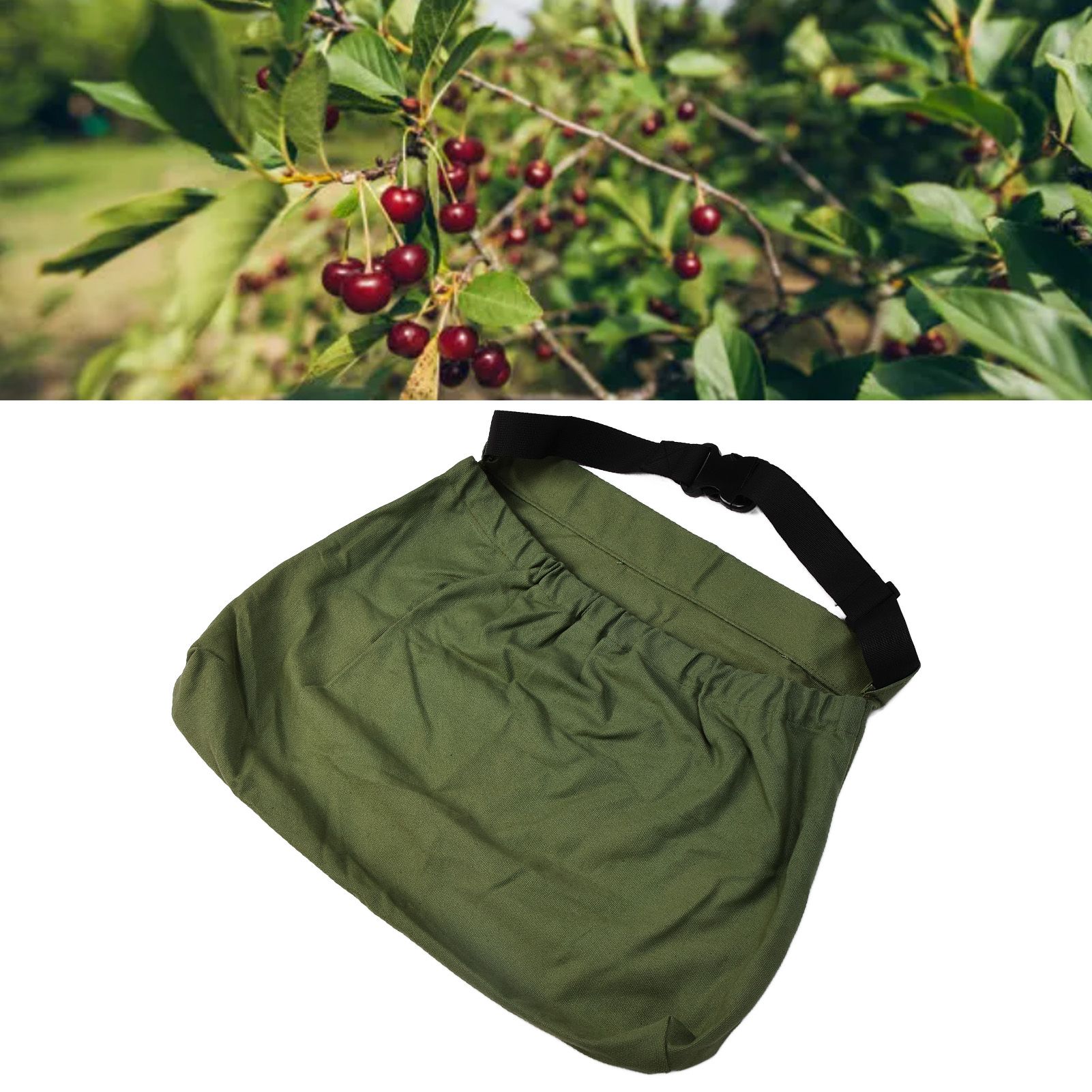 Orchard Picking Bag Waist Hanging Adjustable Oxford Cloth Harvesting Apron for view 12