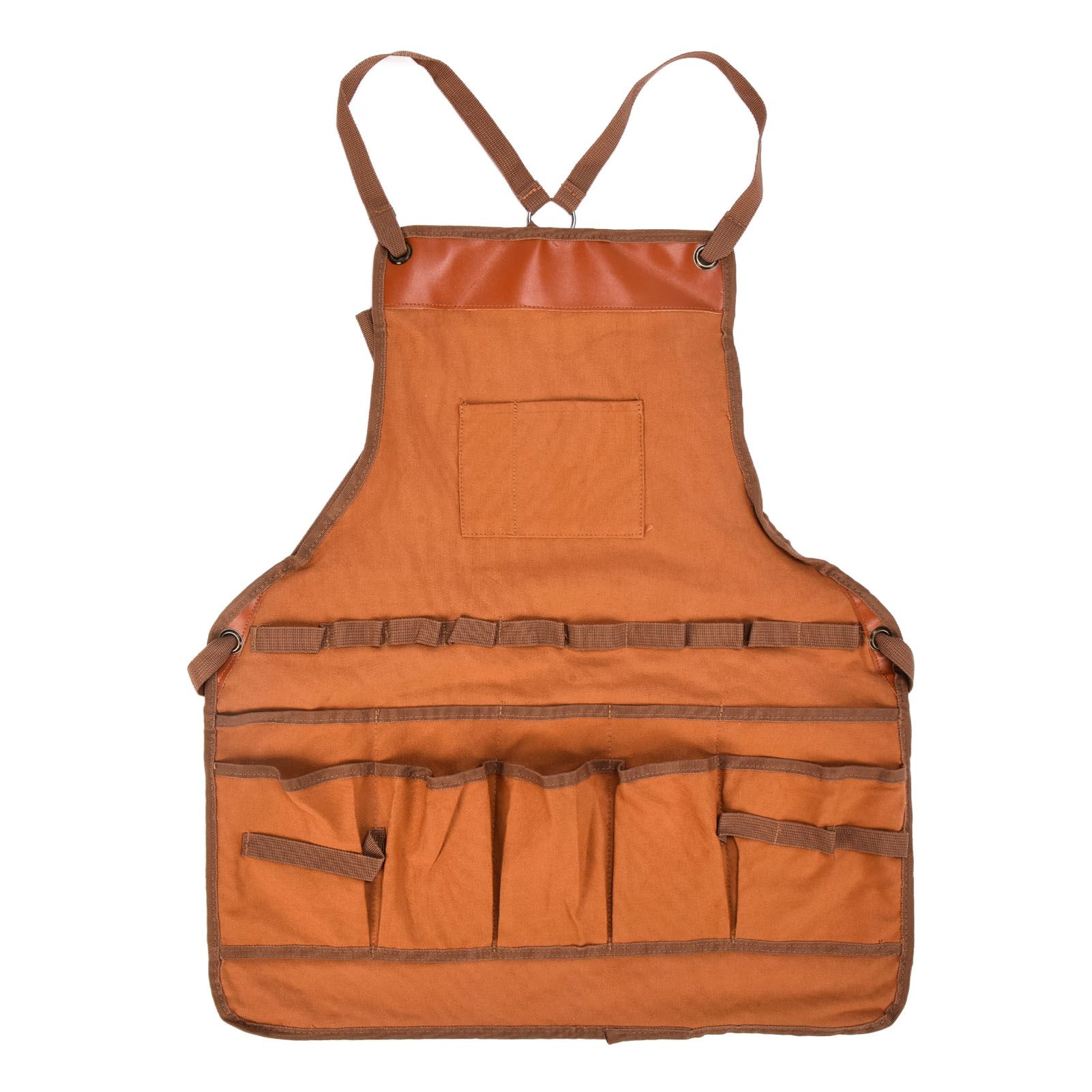 Outdoor Canvas Apron Multifunctional Woodworking Apron for Gardening Camping