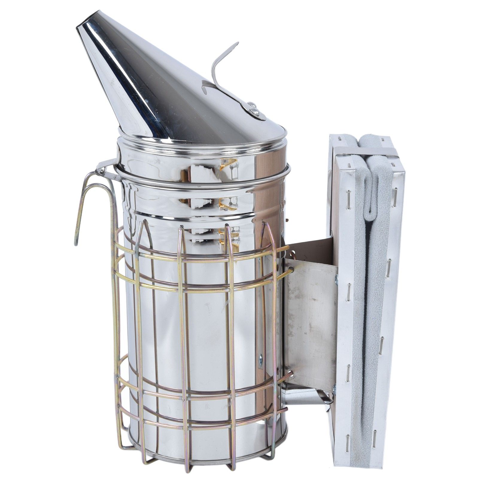 6Pcs/Set Beekeeping Starter Kit Beehive Smoker Frame Grip Uncapping Fork Bee view 2