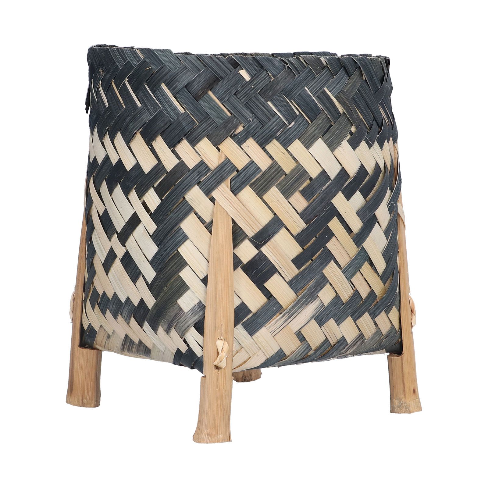 Handwoven Basket Northern Europe Style Bamboo Weaving Plant Basket for Home view 5