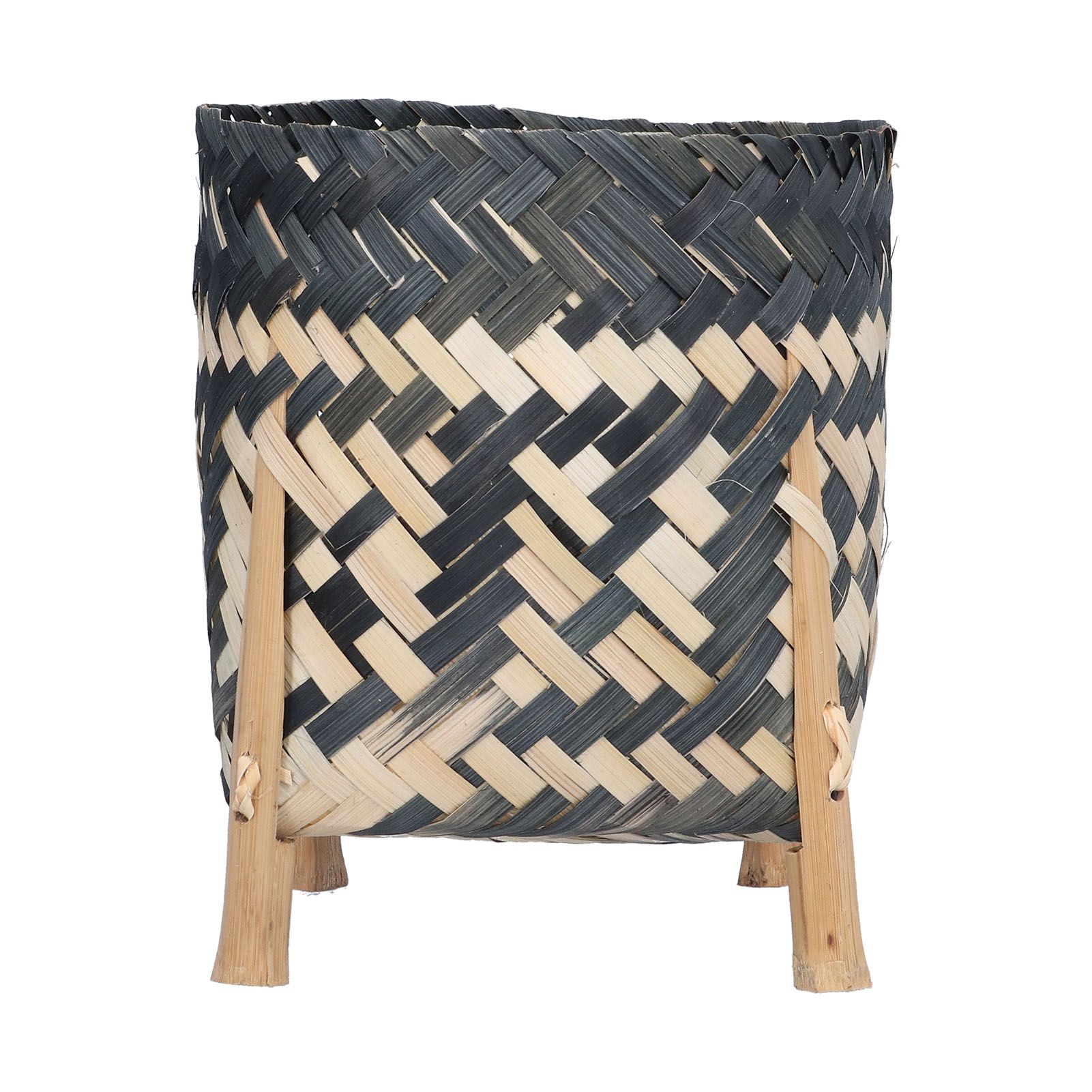 Handwoven Basket Northern Europe Style Bamboo Weaving Plant Basket for Home view 6