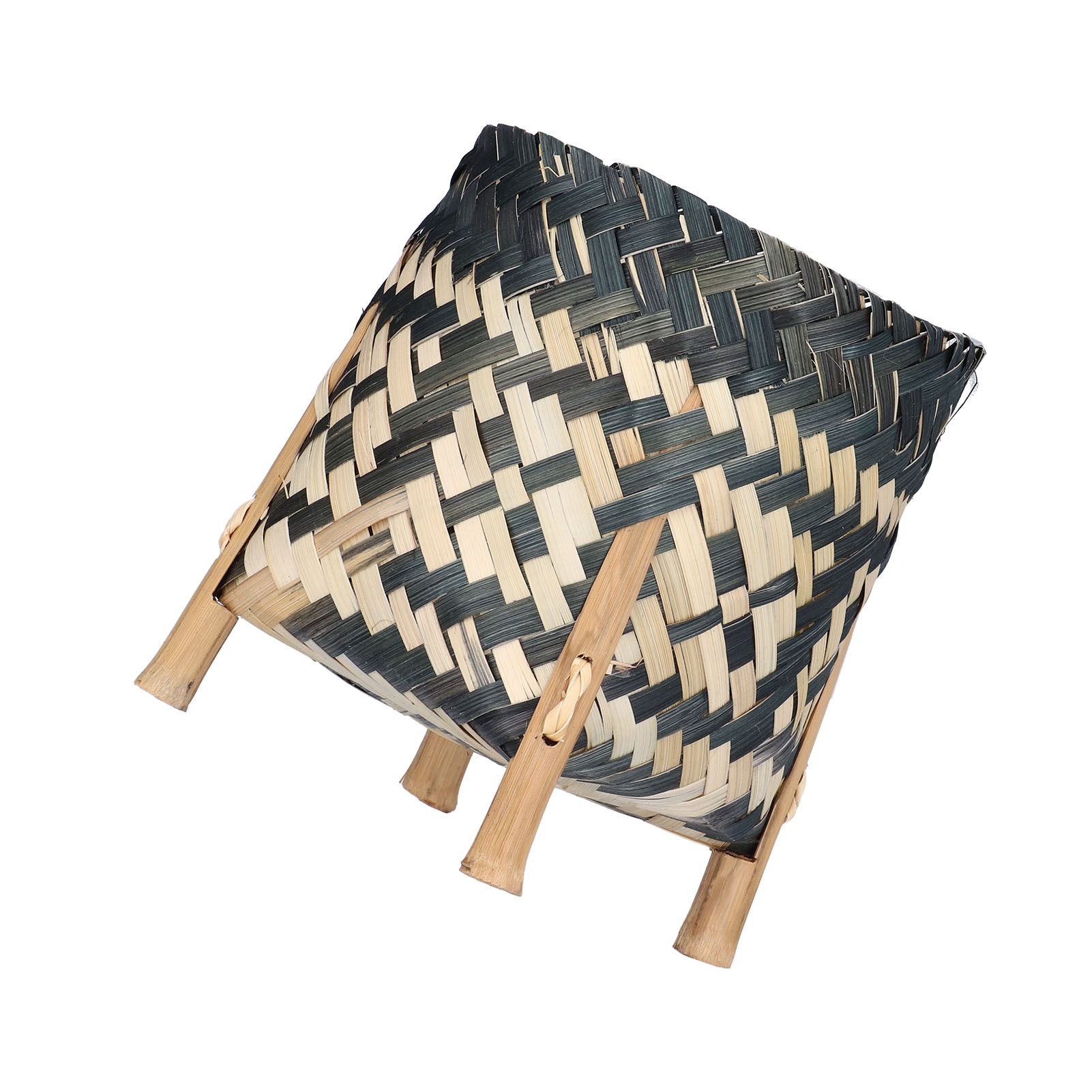 Handwoven Basket Northern Europe Style Bamboo Weaving Plant Basket for Home view 9
