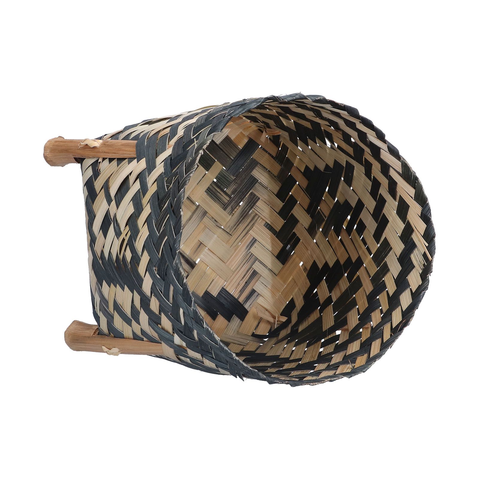 Handwoven Basket Northern Europe Style Bamboo Weaving Plant Basket for Home view 10