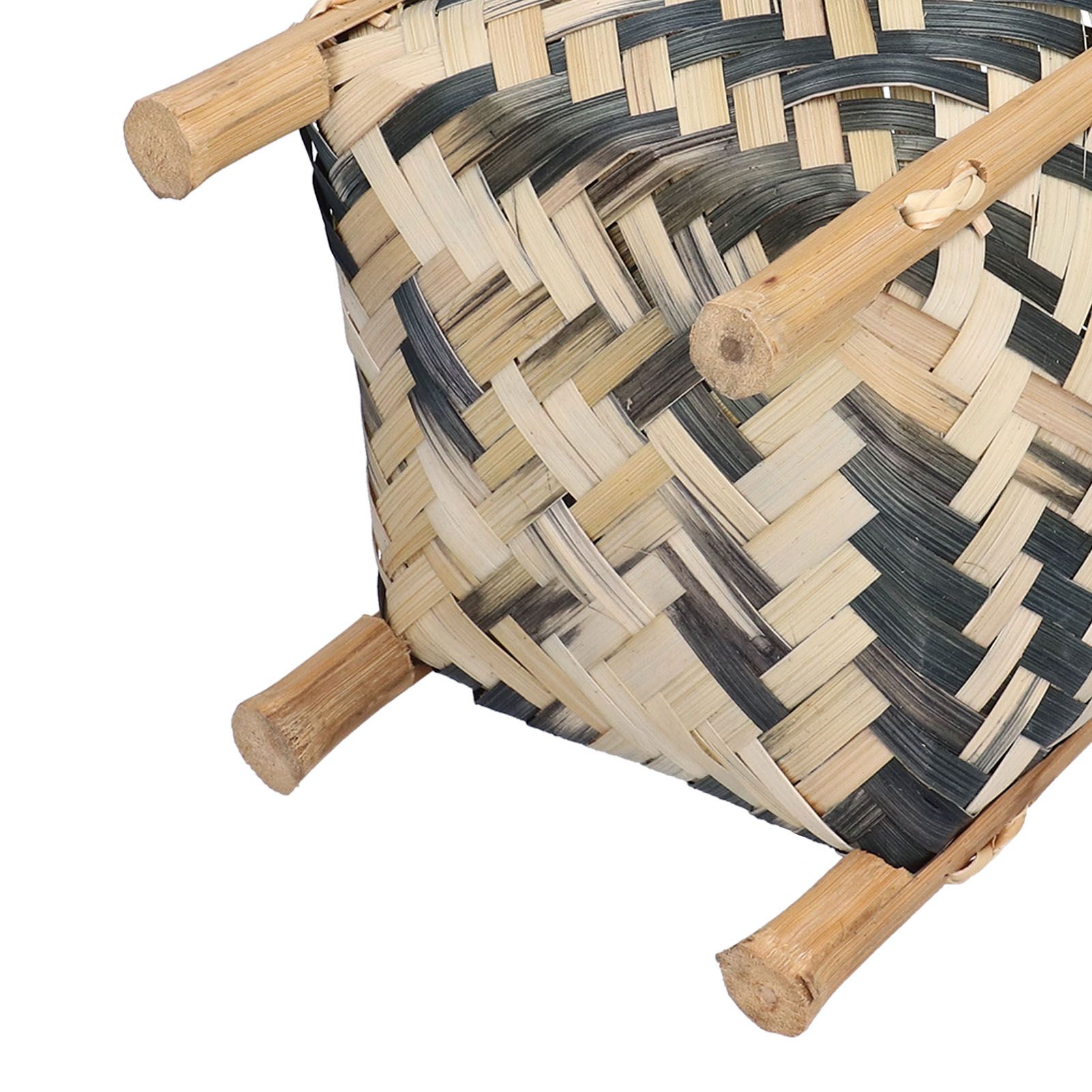 Handwoven Basket Northern Europe Style Bamboo Weaving Plant Basket for Home view 14
