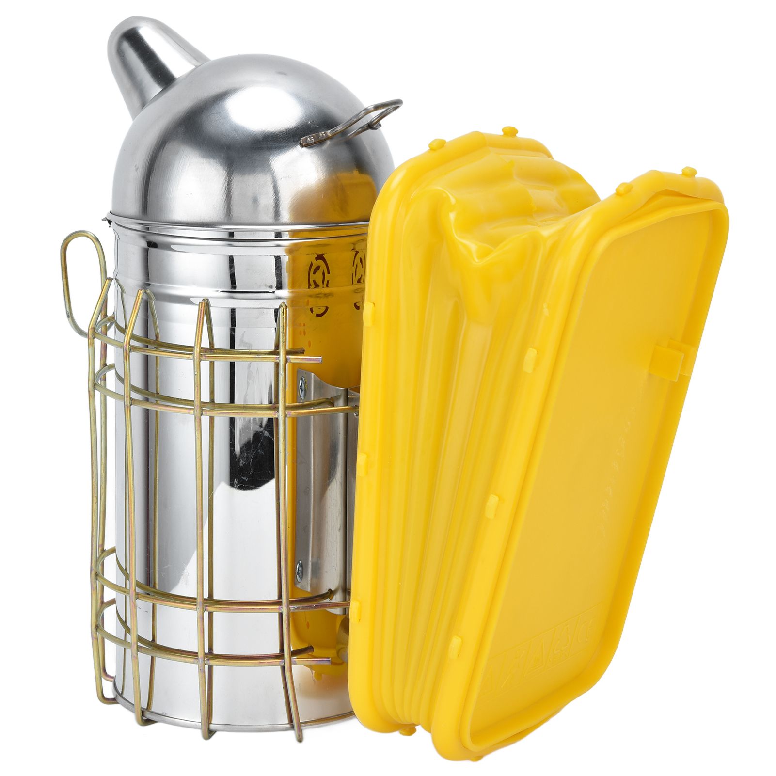 Pointed Beehive Smoker with Heat Protection Board Stainless Steel Bee Smoker view 6