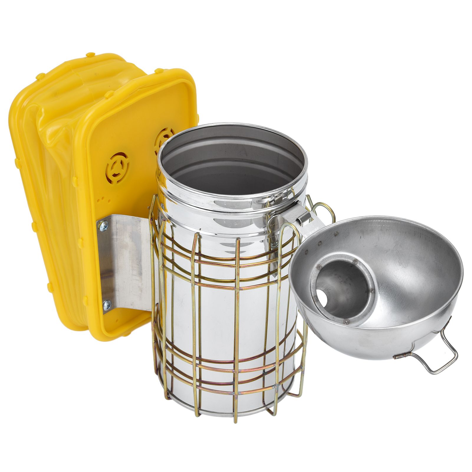 Pointed Beehive Smoker with Heat Protection Board Stainless Steel Bee Smoker view 9