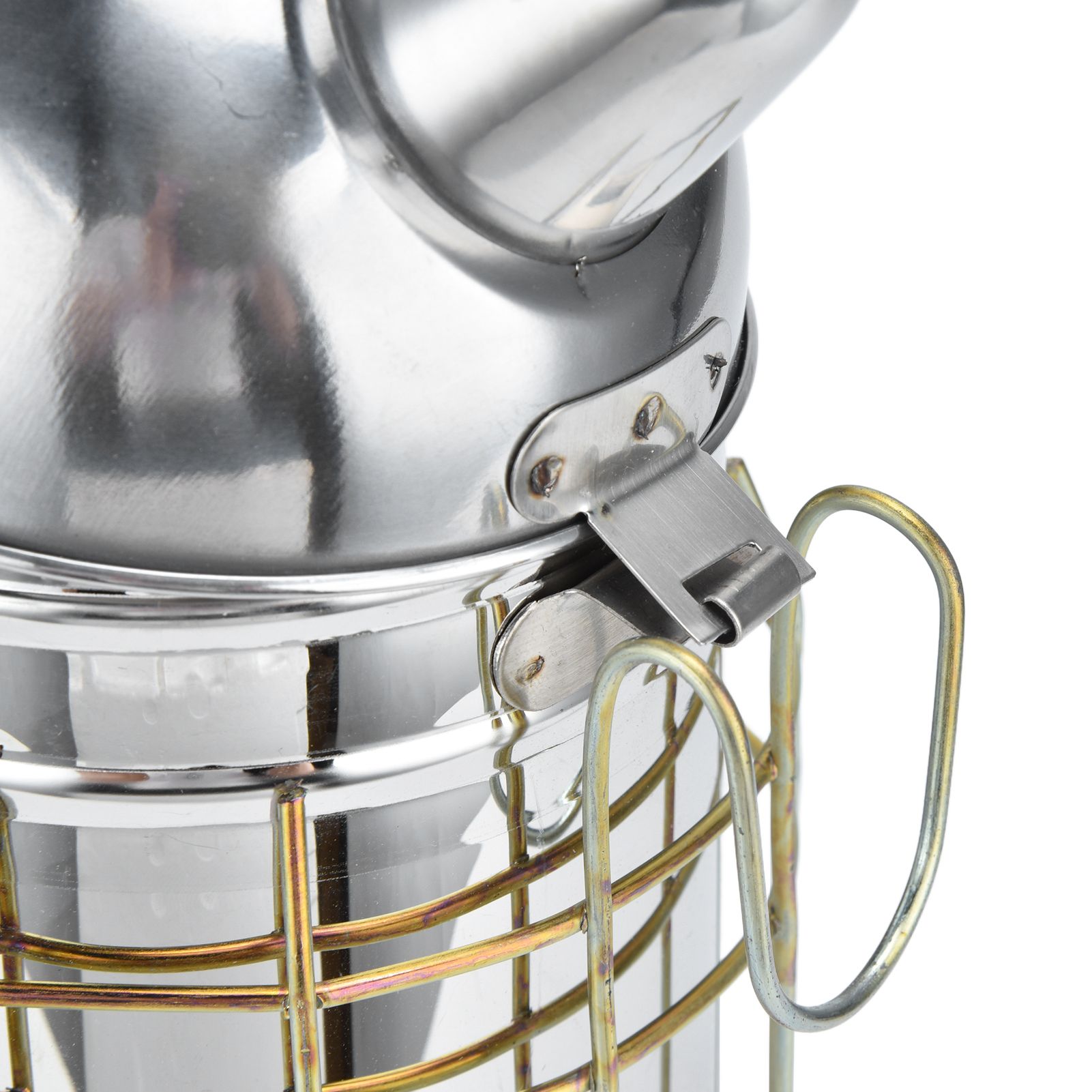 Pointed Beehive Smoker with Heat Protection Board Stainless Steel Bee Smoker view 14