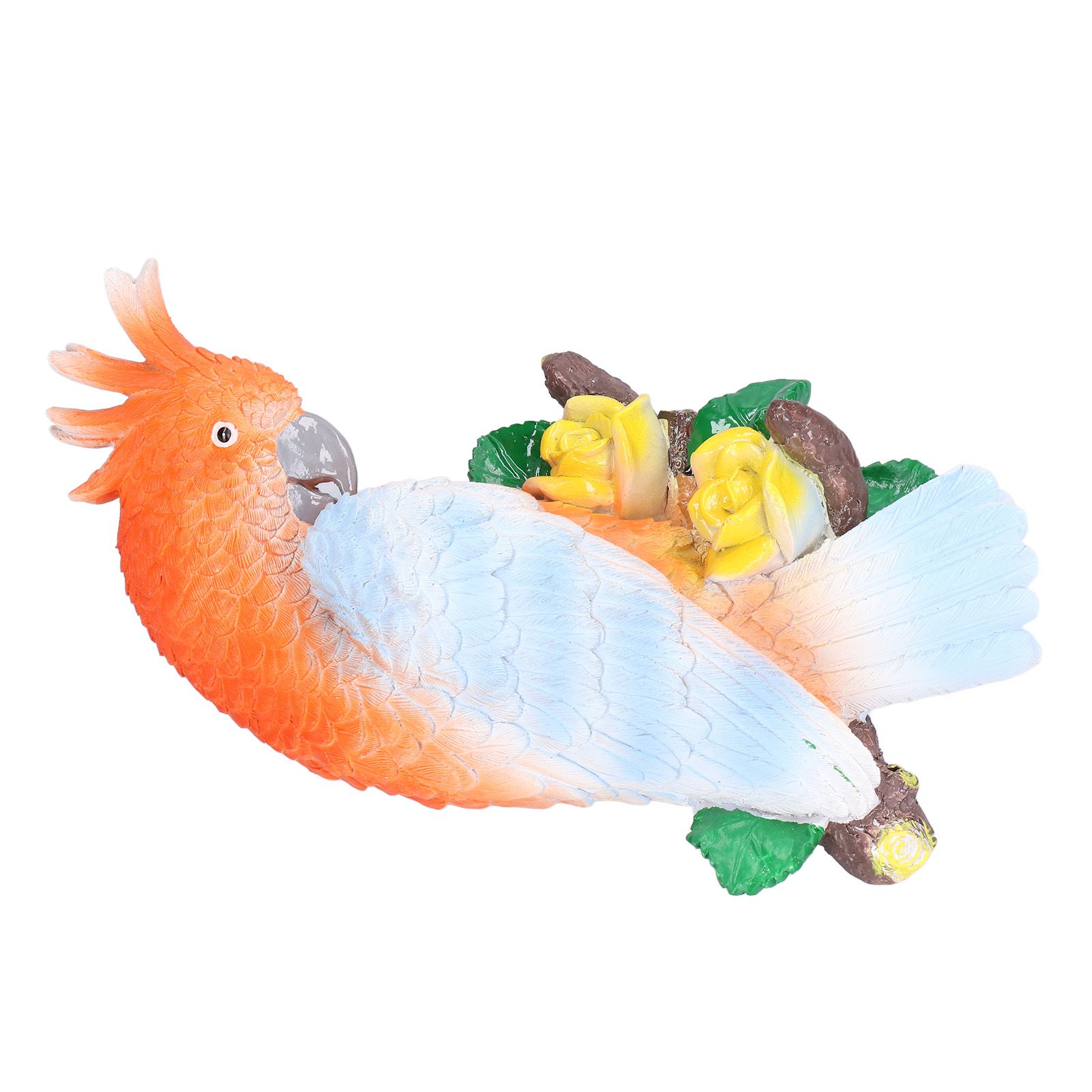 Cockatoo Ornaments Resin Cockatoo Sculptures Decoration for Landscape Home view 2