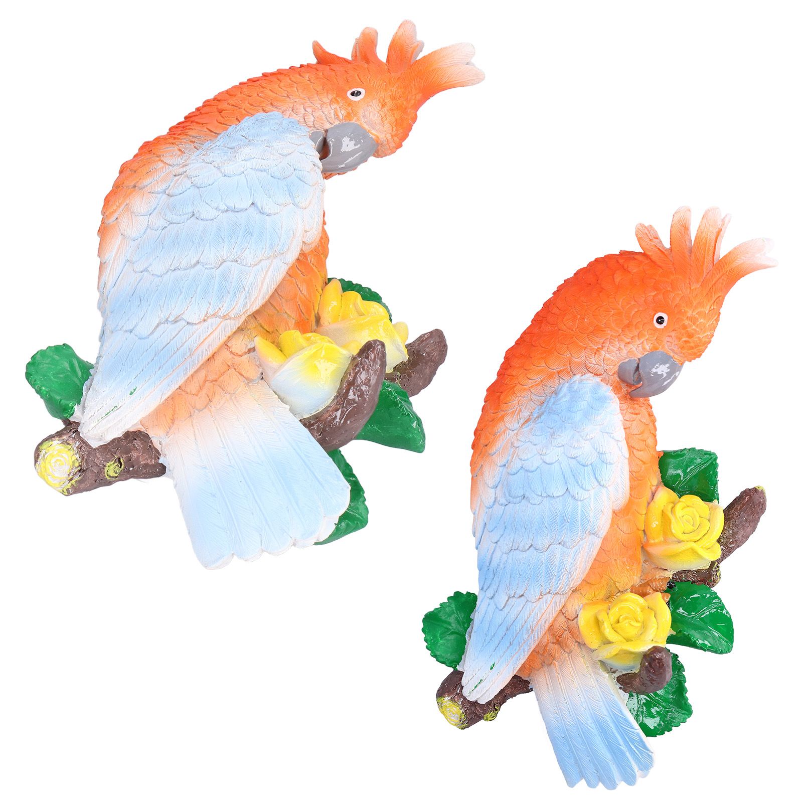 Cockatoo Ornaments Resin Cockatoo Sculptures Decoration for Landscape Home view 9