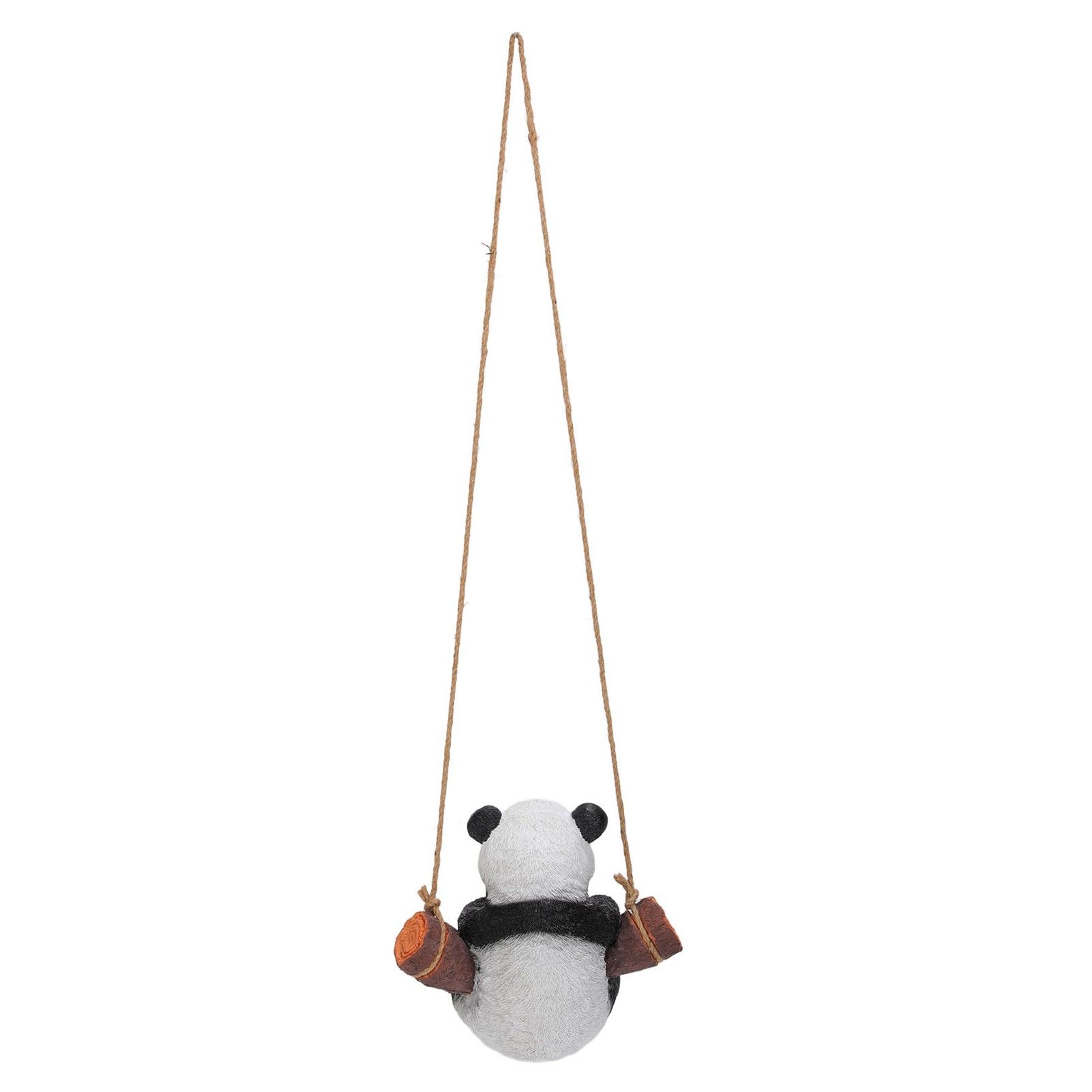 Panda Swing Statue Resin Animal Garden Outdoor Statue for Patio Yard Lawn Home view 3