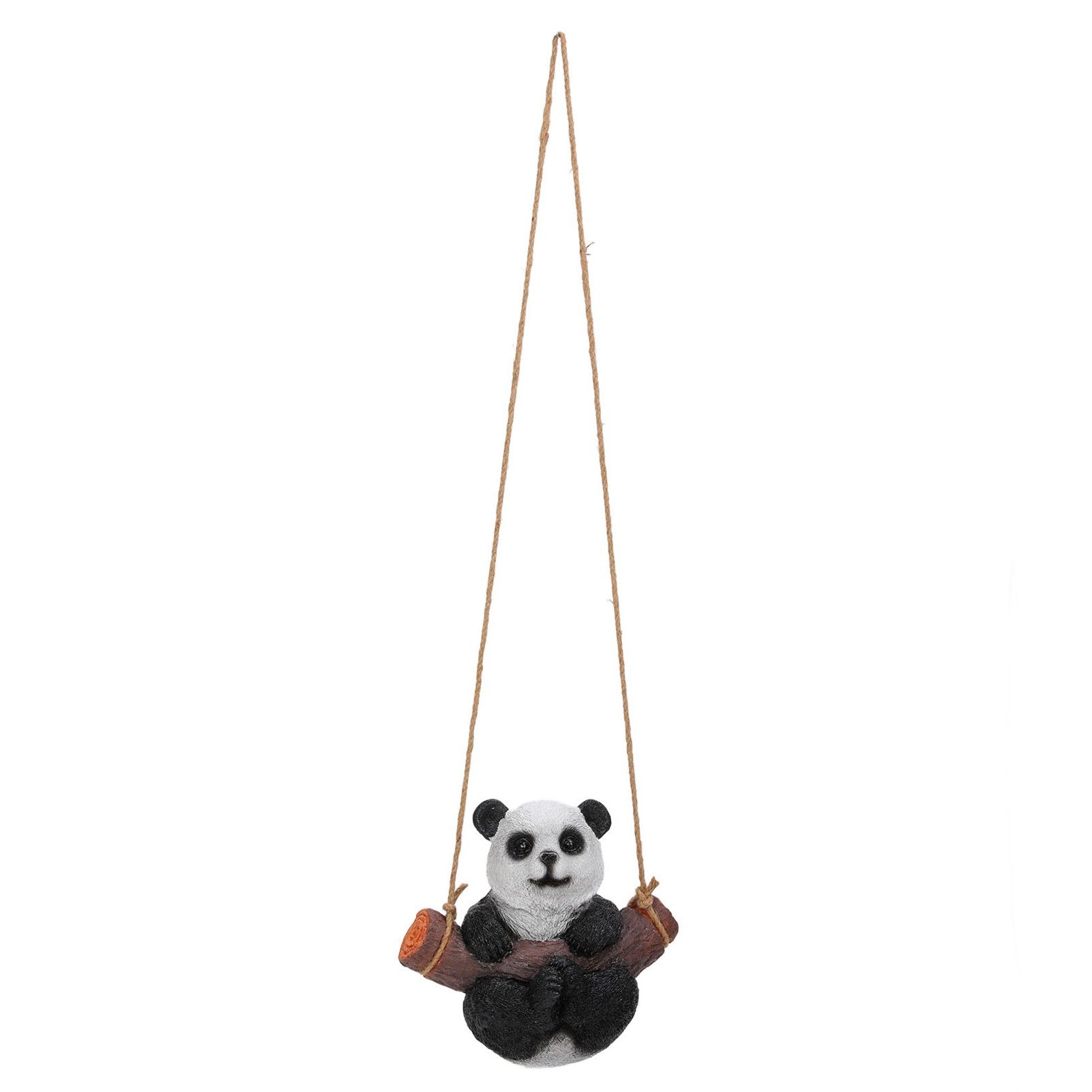 Panda Swing Statue Resin Animal Garden Outdoor Statue for Patio Yard Lawn Home view 4