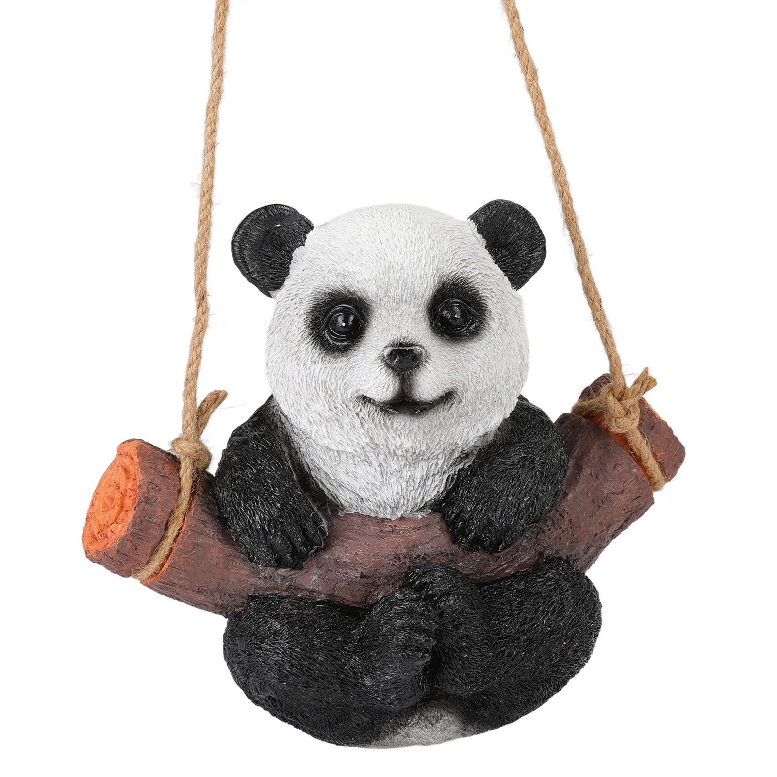 Panda Swing Statue Resin Animal Garden Outdoor Statue for Patio Yard Lawn Home view 6