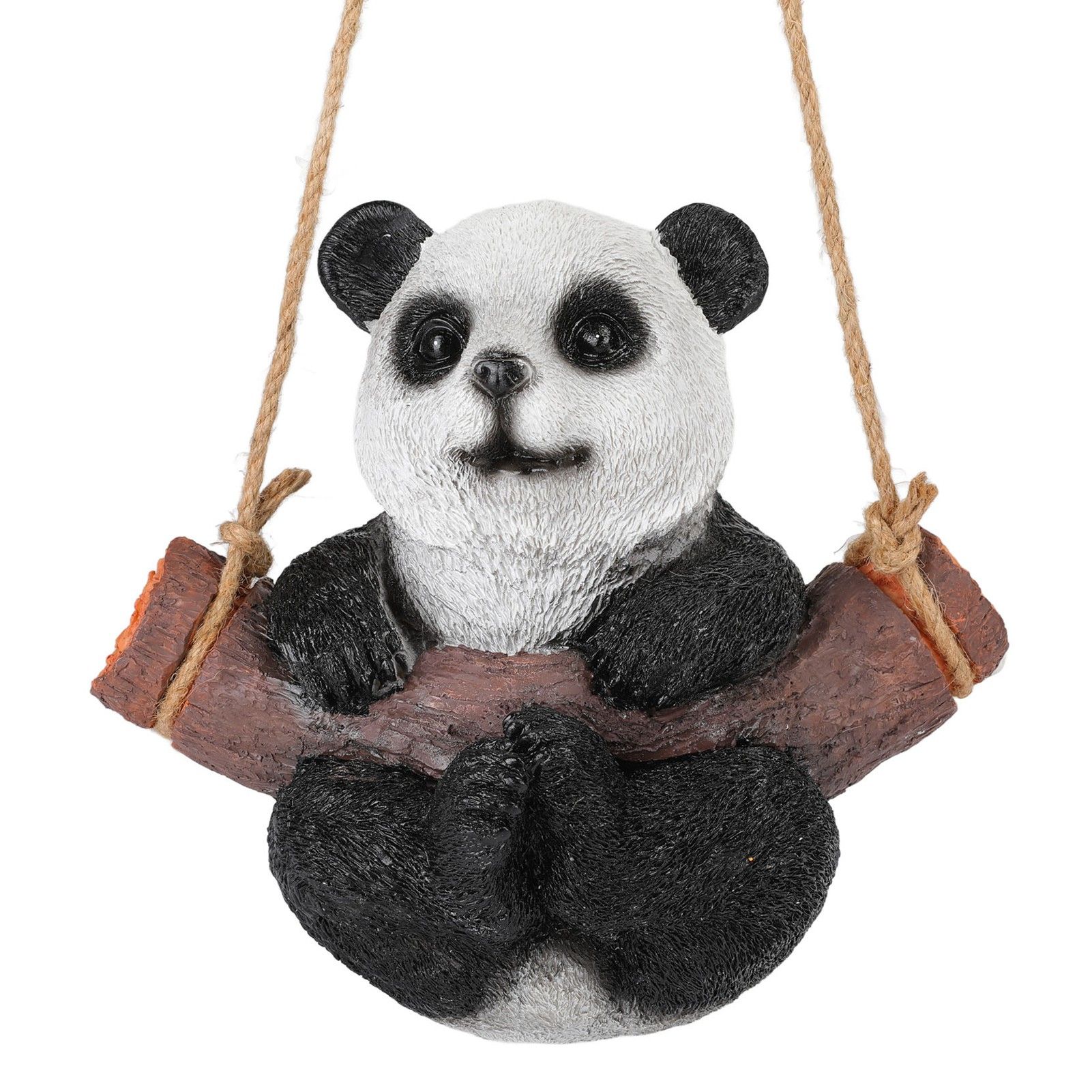 Panda Swing Statue Resin Animal Garden Outdoor Statue for Patio Yard Lawn Home view 10