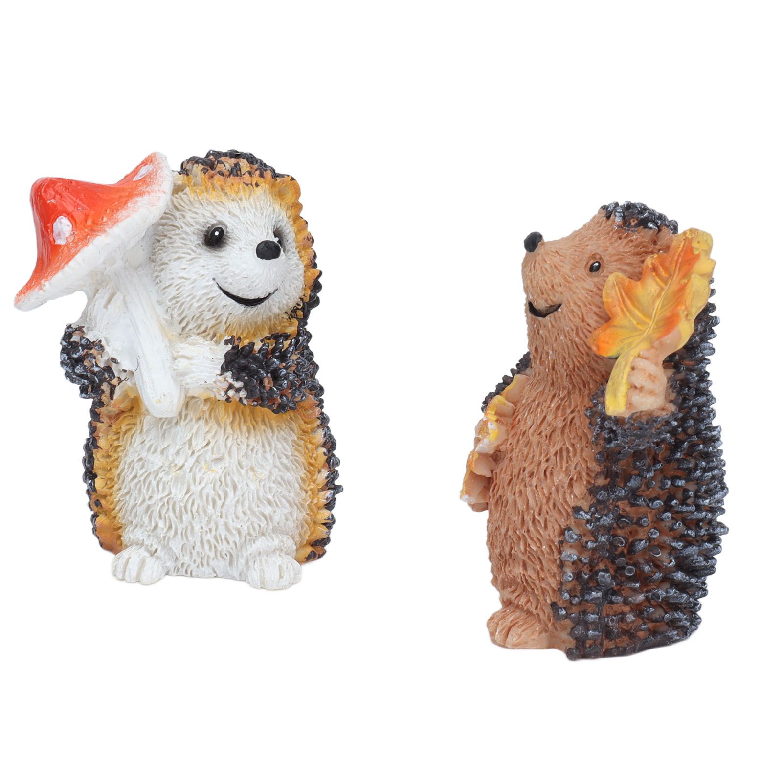 1 Pair Resin Hedgehog Ornament Micro Landscape Animal Decoration for Birthday view 4