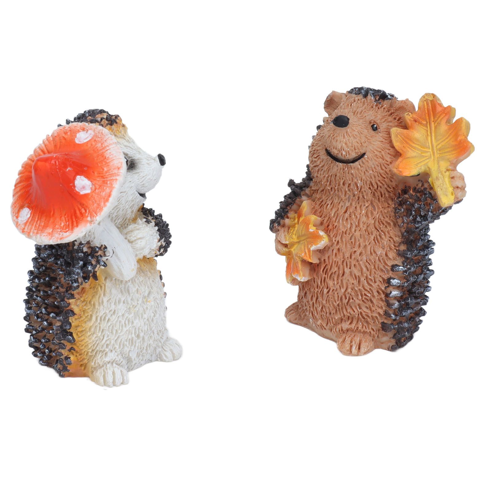 1 Pair Resin Hedgehog Ornament Micro Landscape Animal Decoration for Birthday view 5