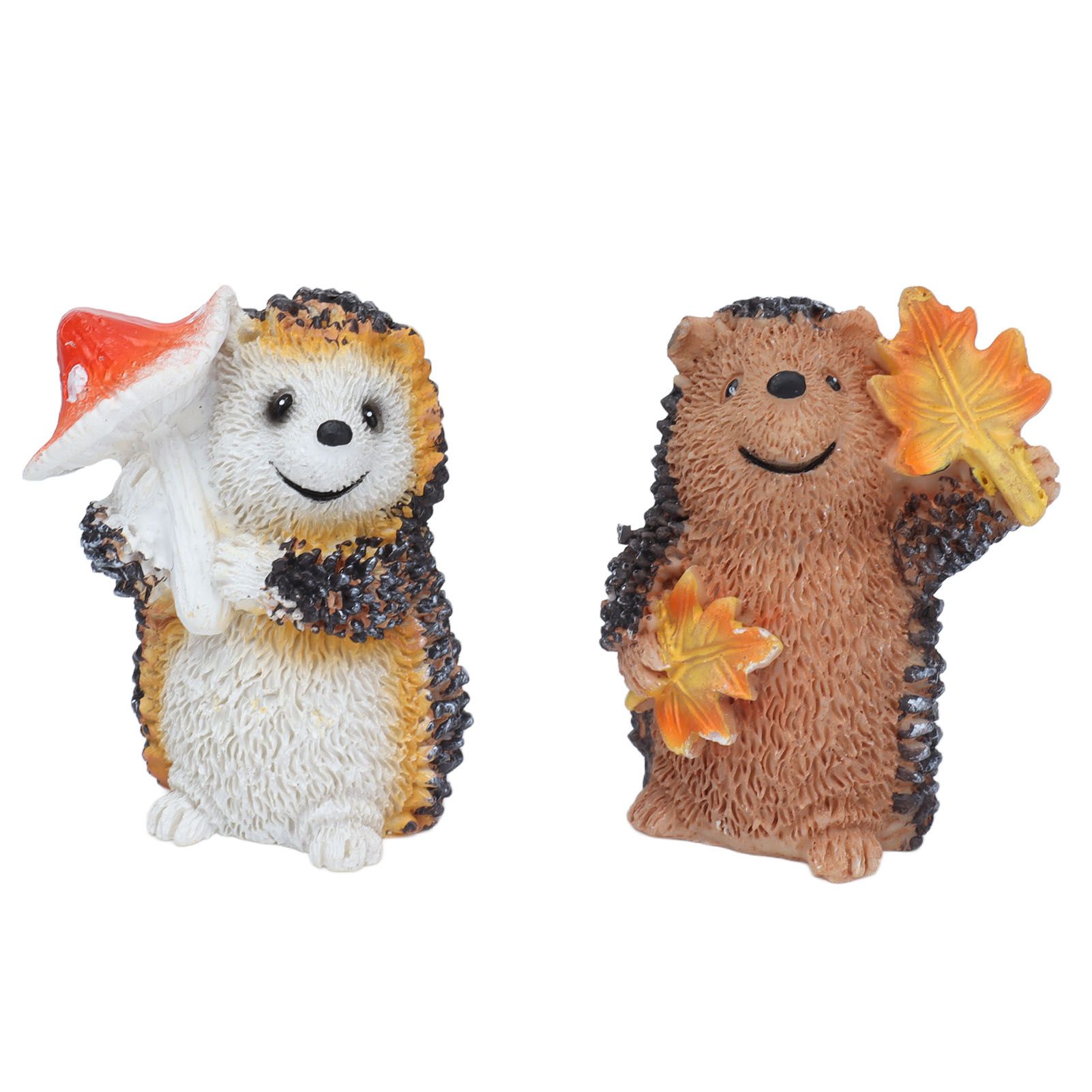 1 Pair Resin Hedgehog Ornament Micro Landscape Animal Decoration for Birthday view 6