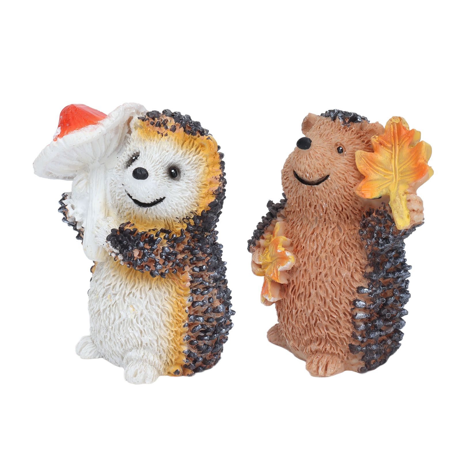 1 Pair Resin Hedgehog Ornament Micro Landscape Animal Decoration for Birthday view 7
