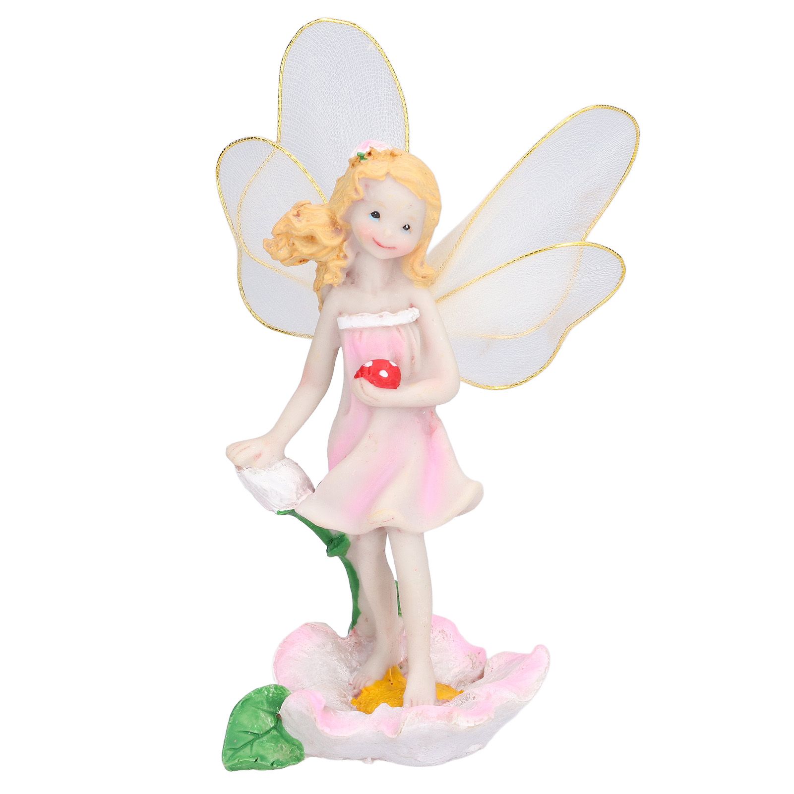 4Pcs Flower Fairies Figurines Statue Garden Home Ornament Resin Model view 13