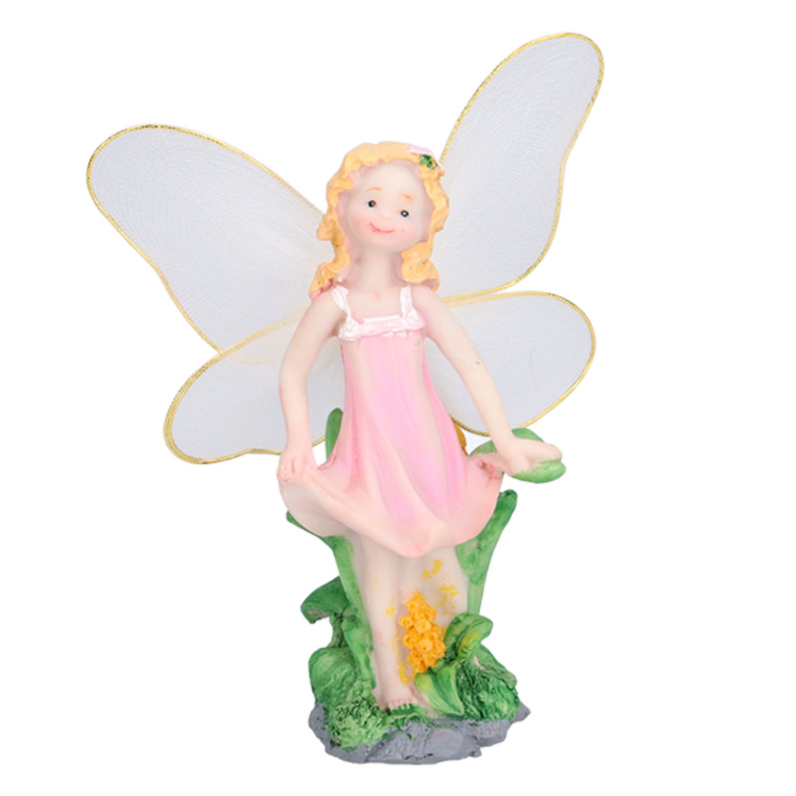 4Pcs Flower Fairies Figurines Statue Garden Home Ornament Resin Model view 14