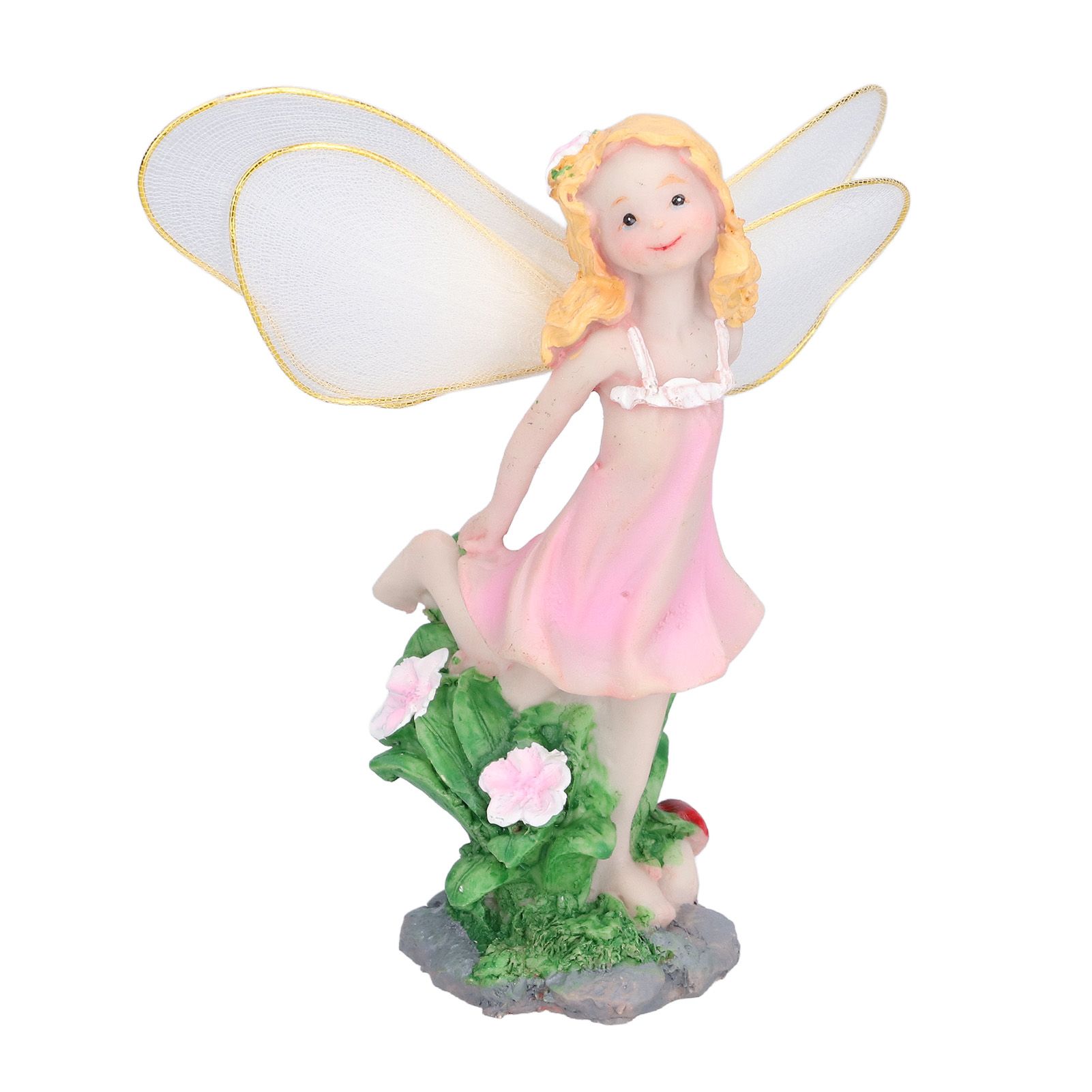 4Pcs Flower Fairies Figurines Statue Garden Home Ornament Resin Model view 15
