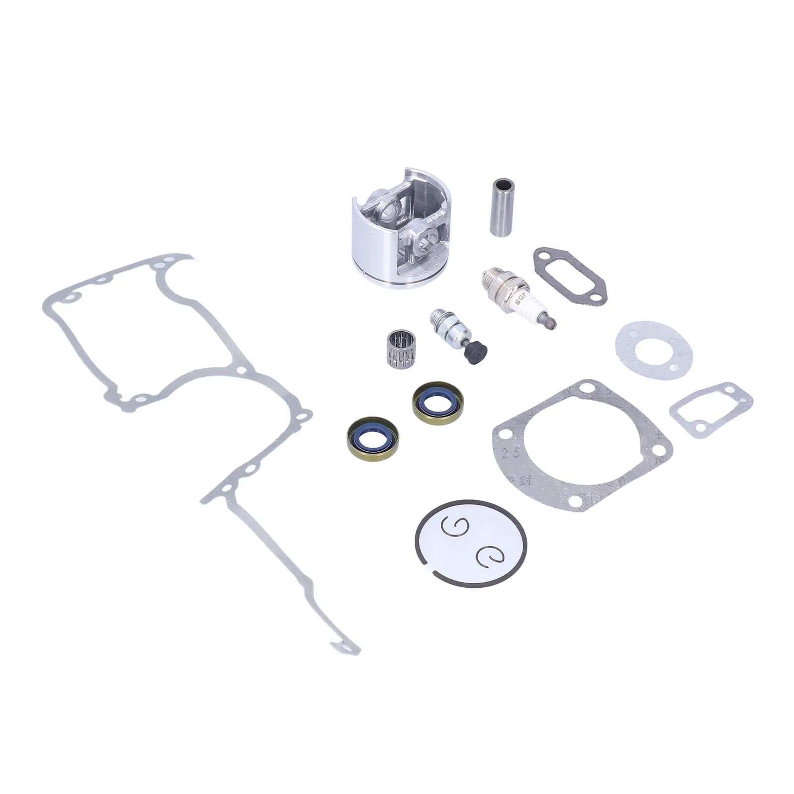 Chainsaw Cylinder Piston Kit Relief Valve Spark Plug 52mm Fit for Husqvarna 61 view 14