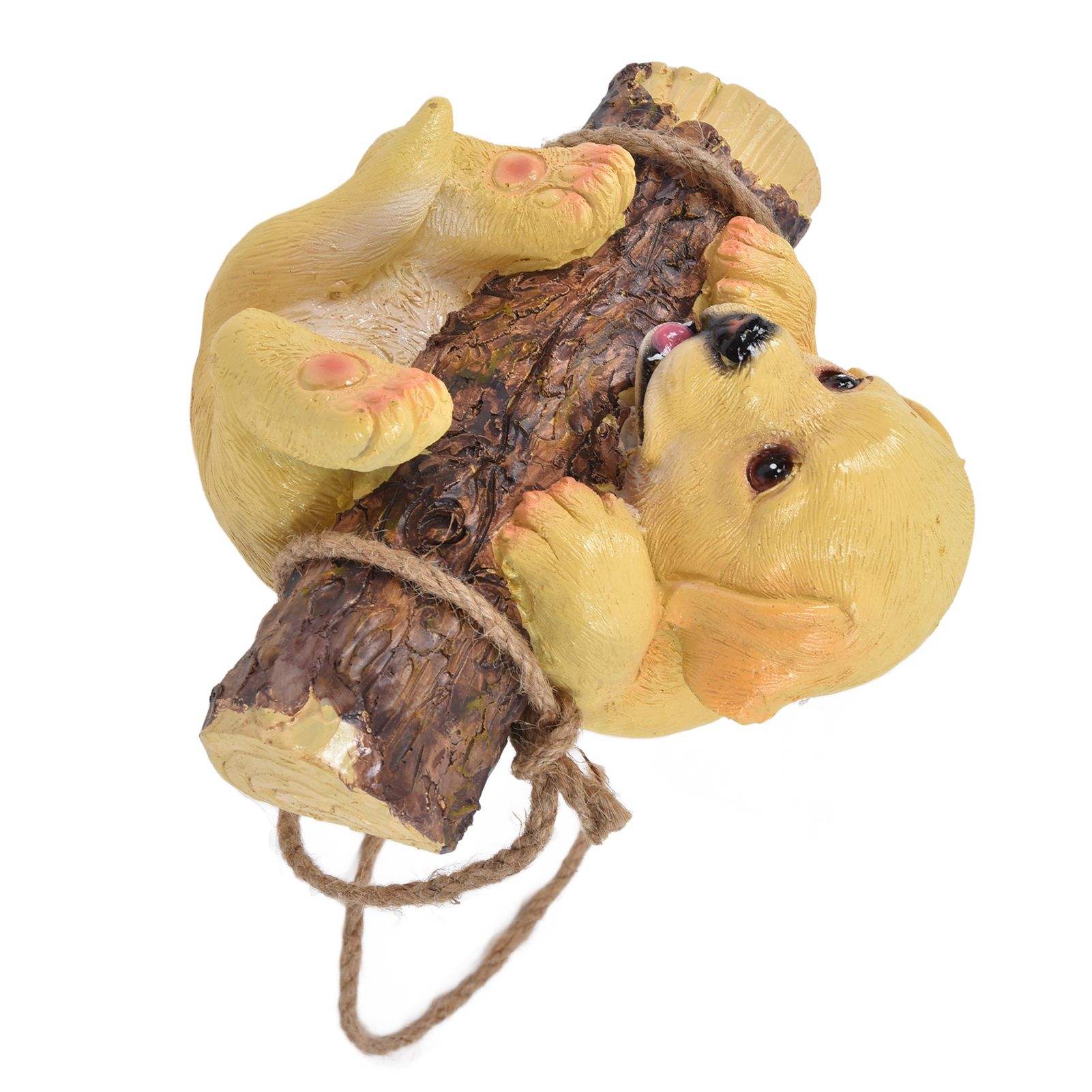 Resin Swinging Puppy Dog Statue Simulation Animal Model Figurine Sculpture view 4