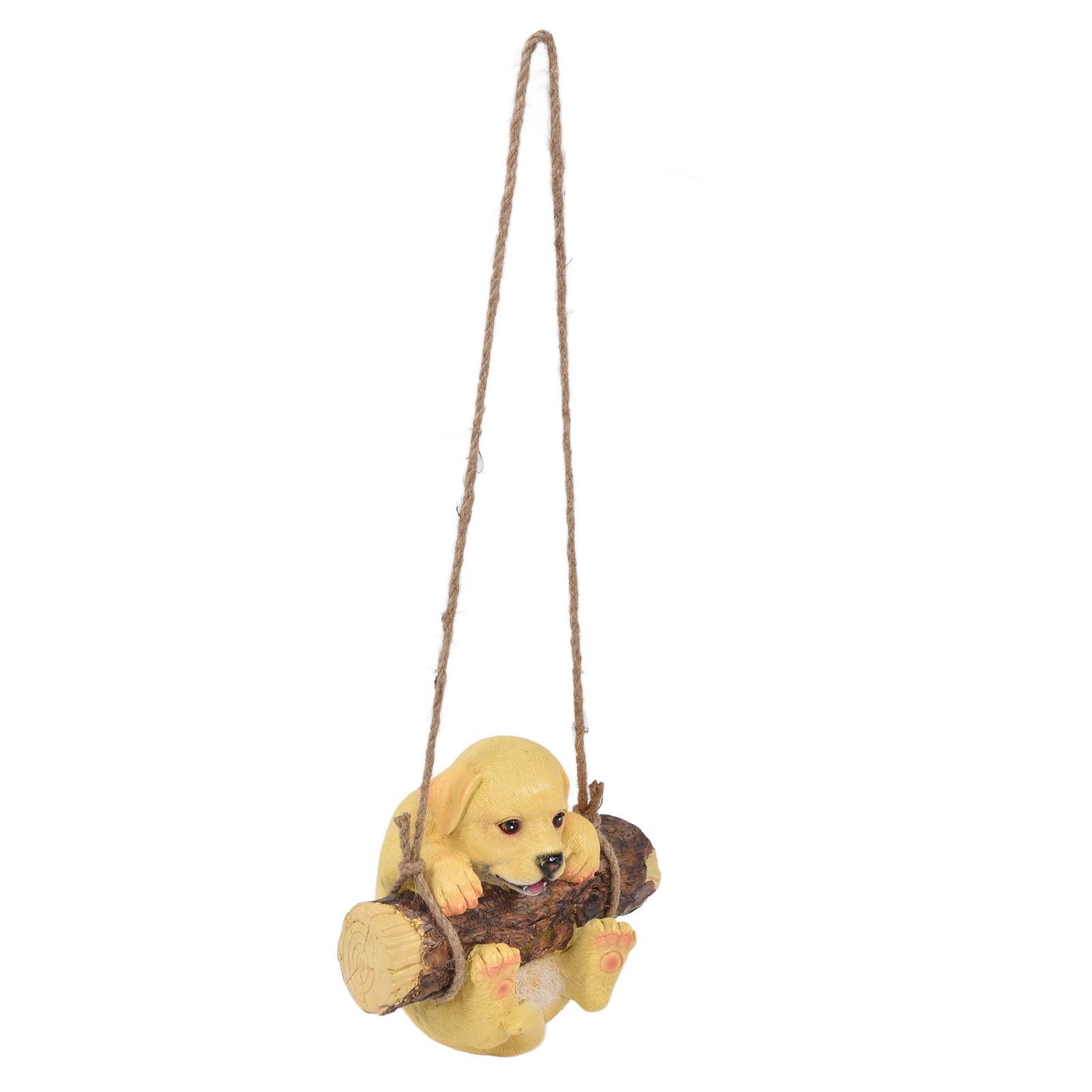 Resin Swinging Puppy Dog Statue Simulation Animal Model Figurine Sculpture view 8