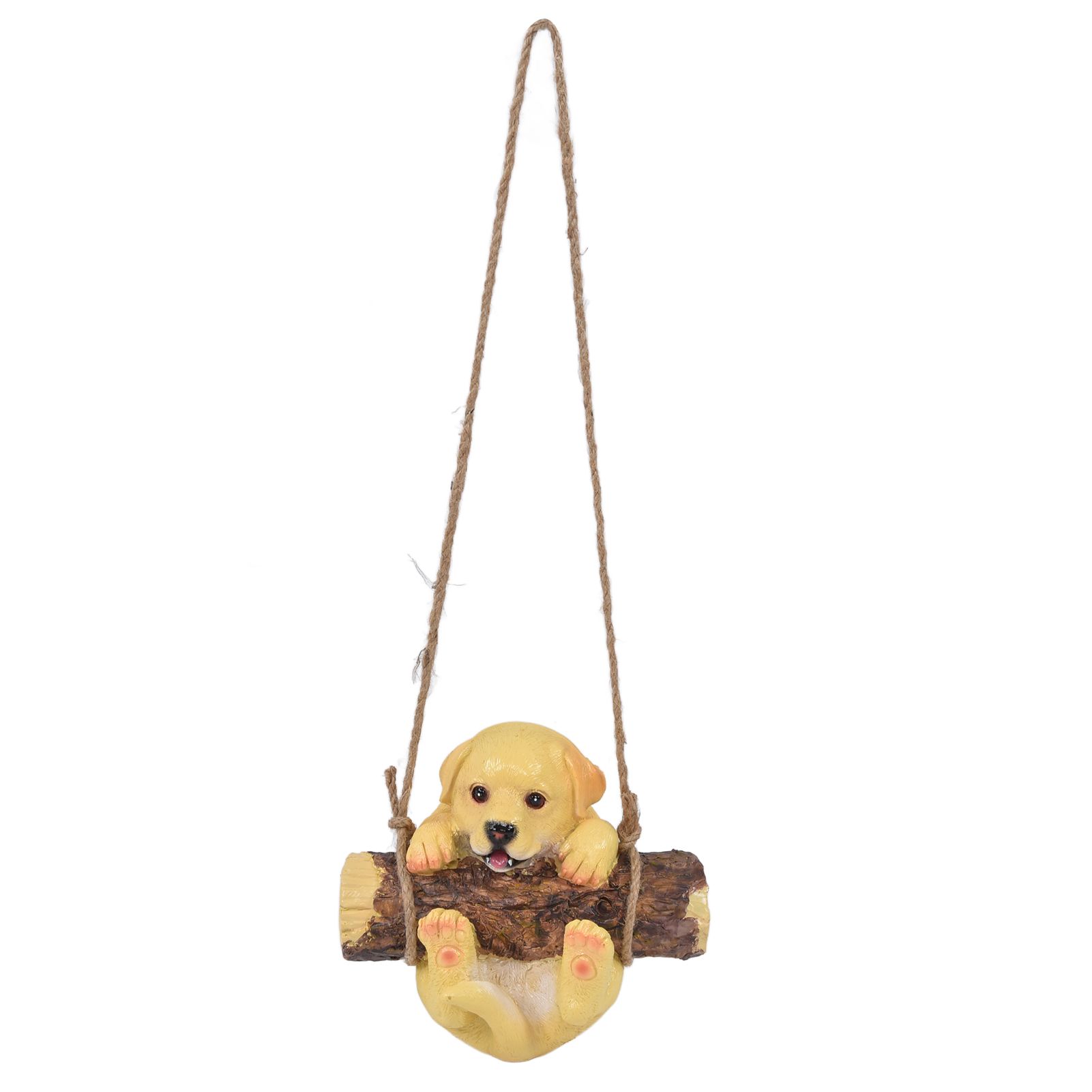 Resin Swinging Puppy Dog Statue Simulation Animal Model Figurine Sculpture view 9
