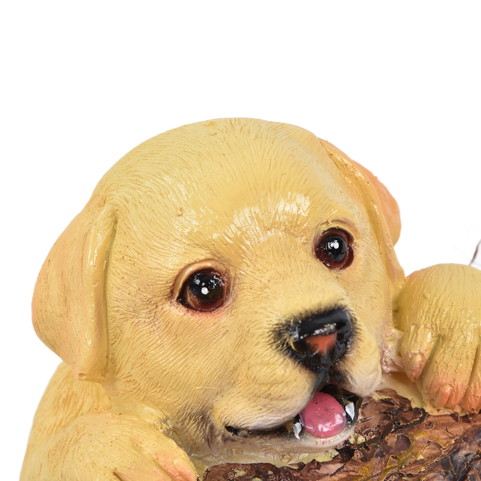 Resin Swinging Puppy Dog Statue Simulation Animal Model Figurine Sculpture view 13
