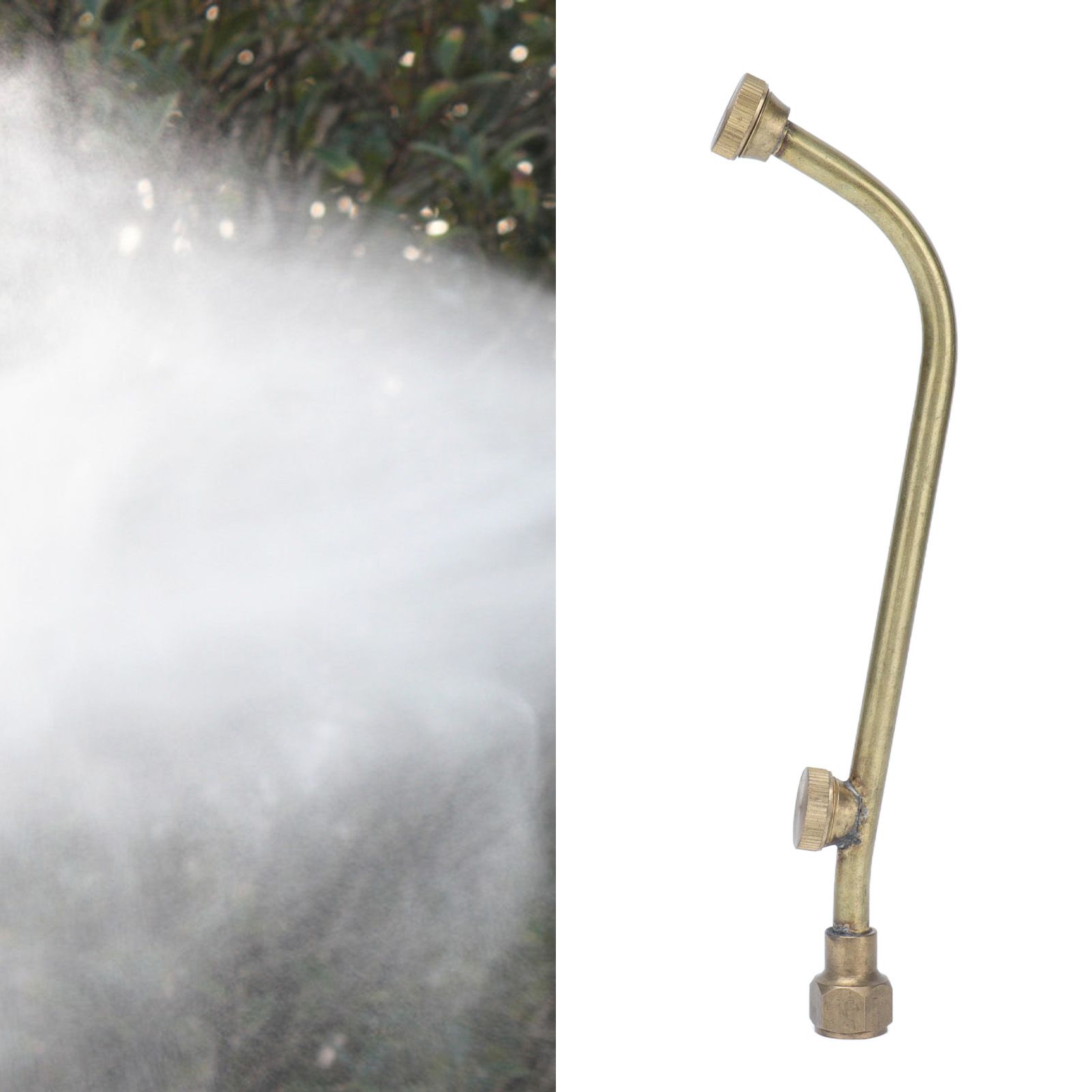 Garden Sprayer Nozzle Double Outlets Brass Agricultural Water Mist Atomizing view 12