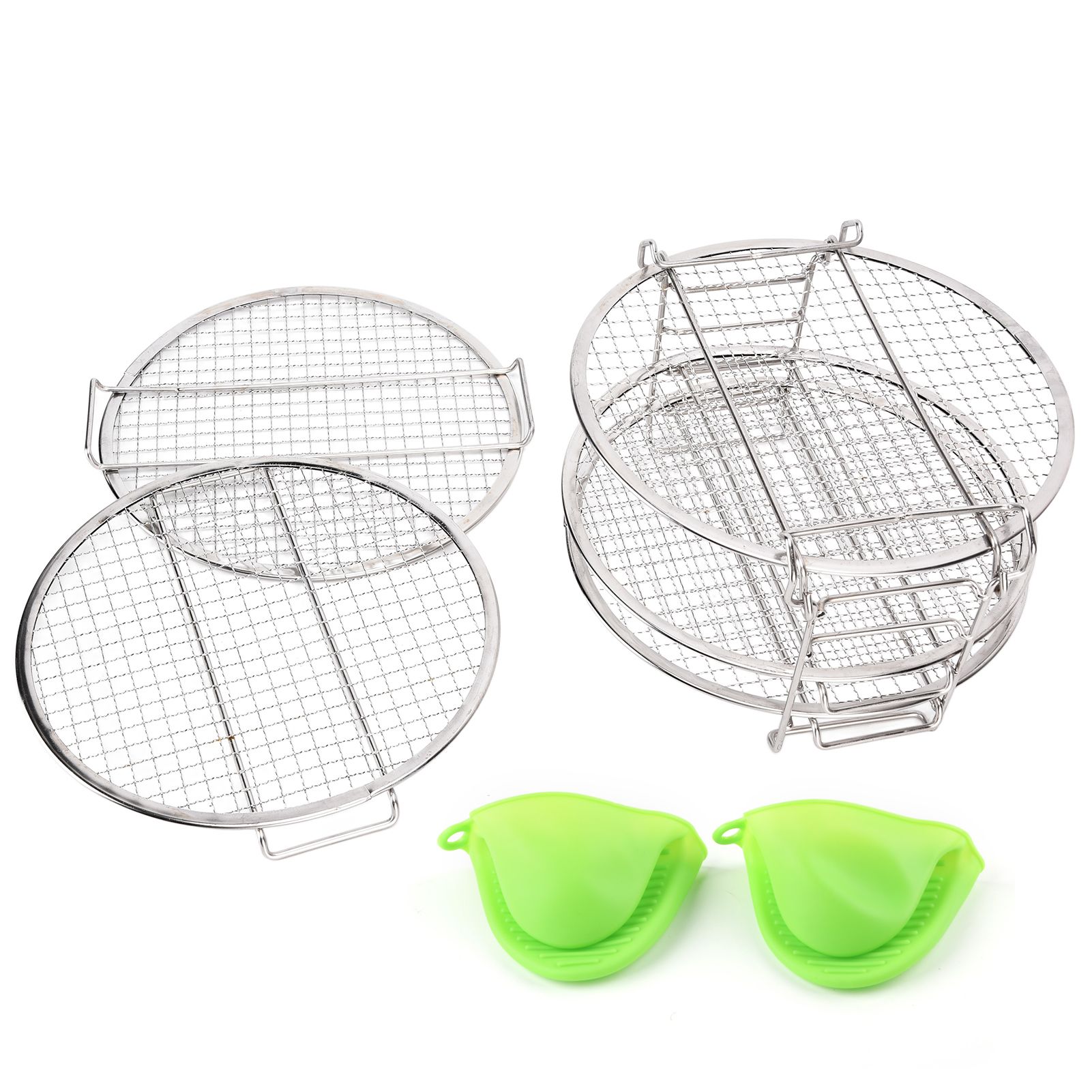 Stackable Dehydrator Rack Stainless Steel Drying Rack with Anti Scalding view 7