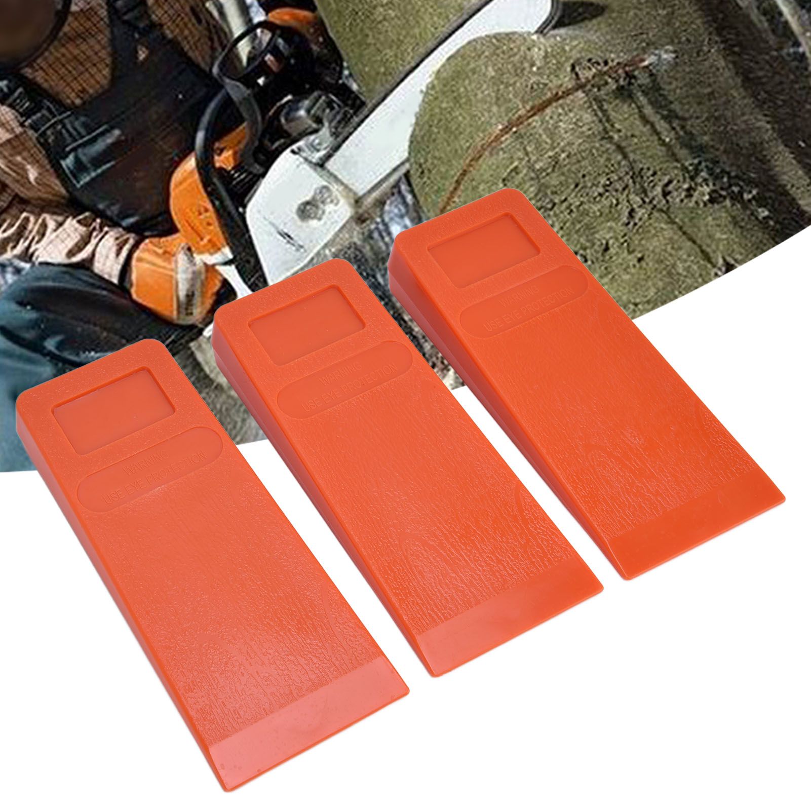 3pcs 8in Felling Wedges Spiked Plastic Safe Logging Tools for Chainsaws Tree view 11