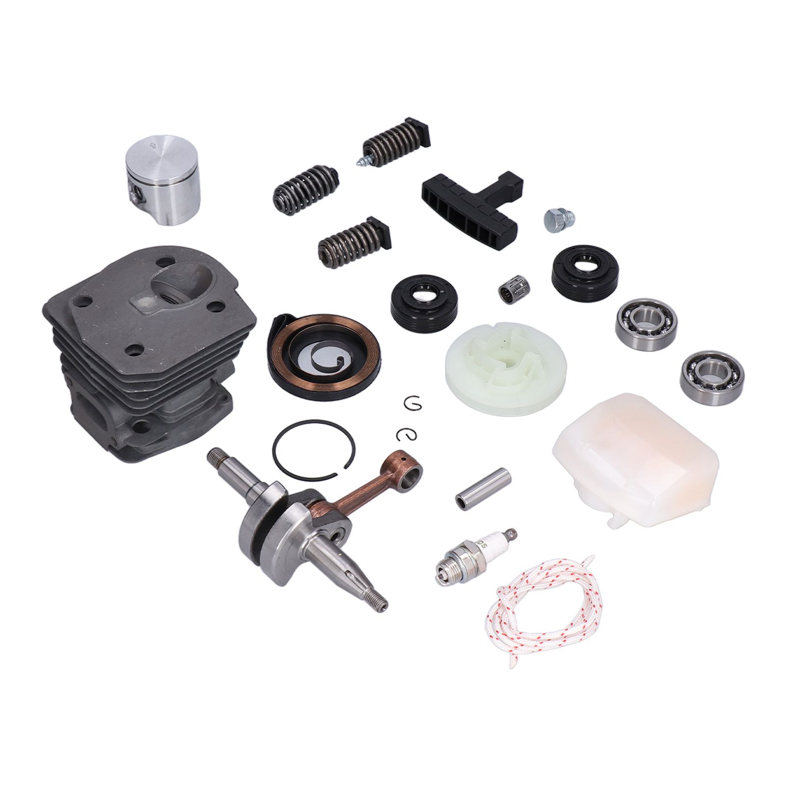 Cylinder Piston Assembly Oil Seal Crankshaft Spark Plug Kit 537253002 view 2