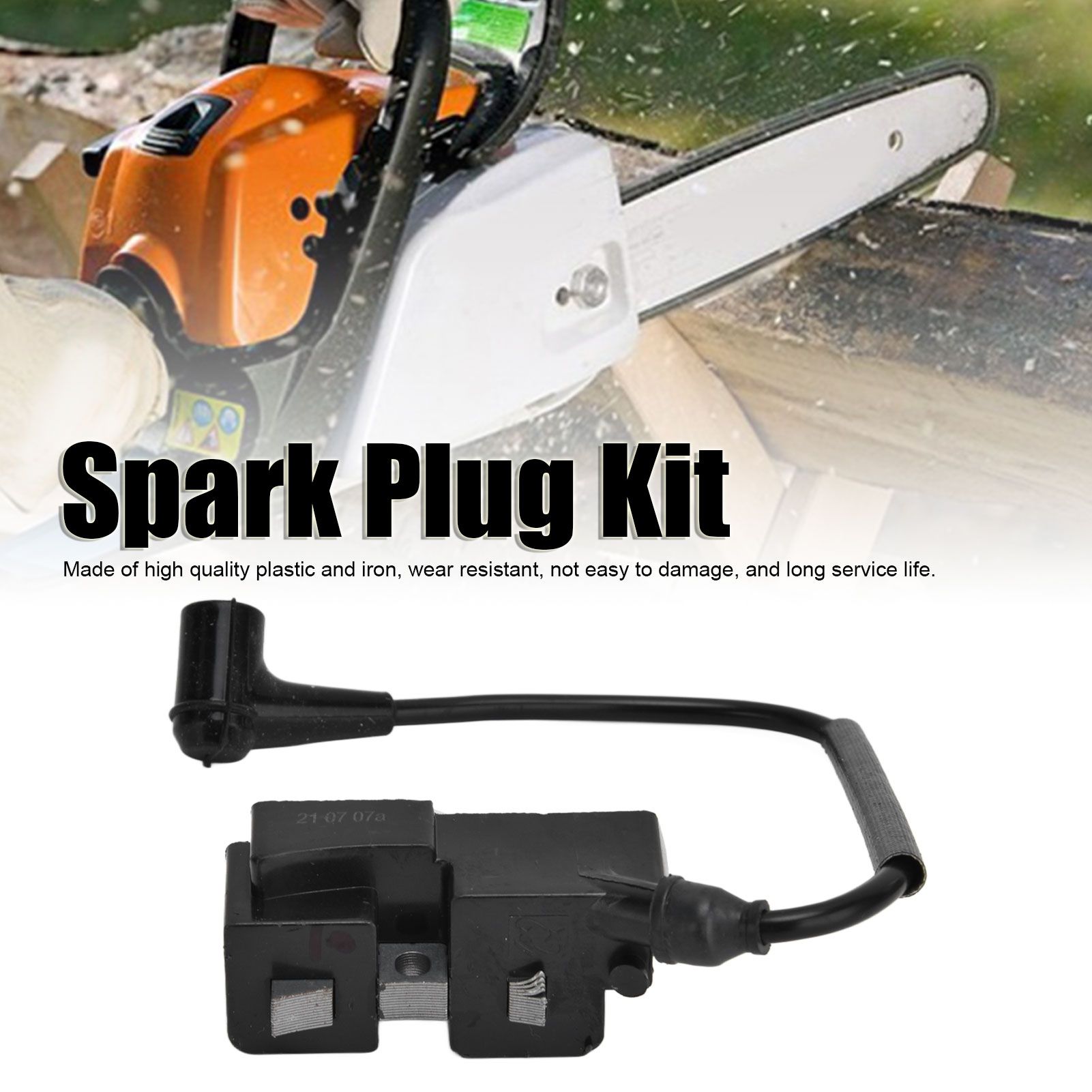 Spark Plug Kit Ignition Coil and Spark Plug with Wire Set for Husqvarna for view 13