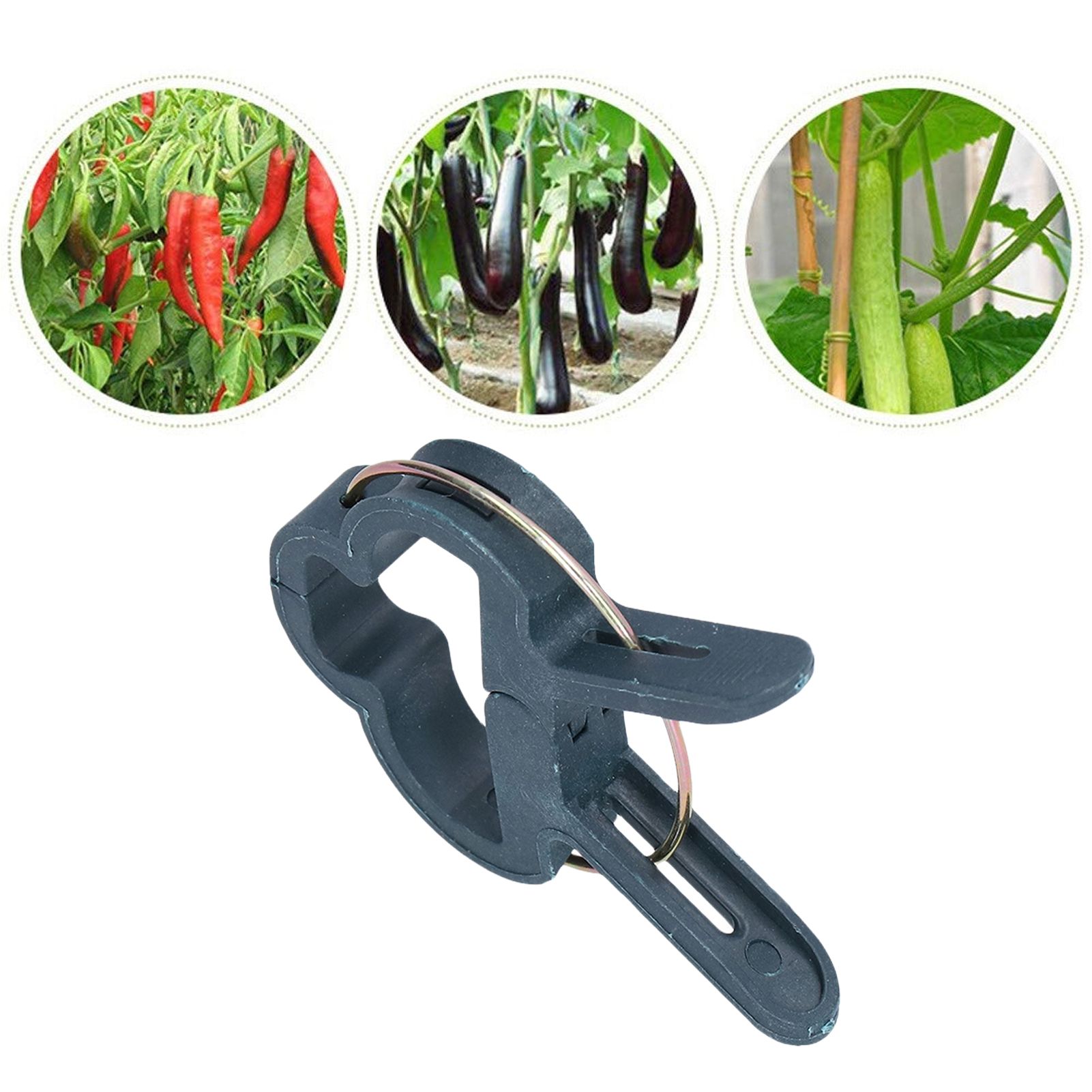 100PCS Plant Support Clip Plant Clamp Garden Binding Clip Grafting Tools for view 12