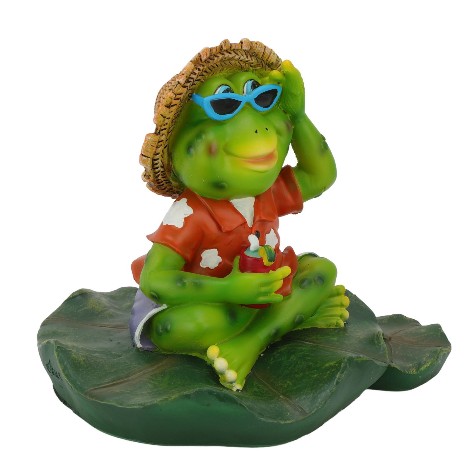 Floating Frog Statue Cute Resin Frog Sculpture Garden Ornament for Outdoor view 10