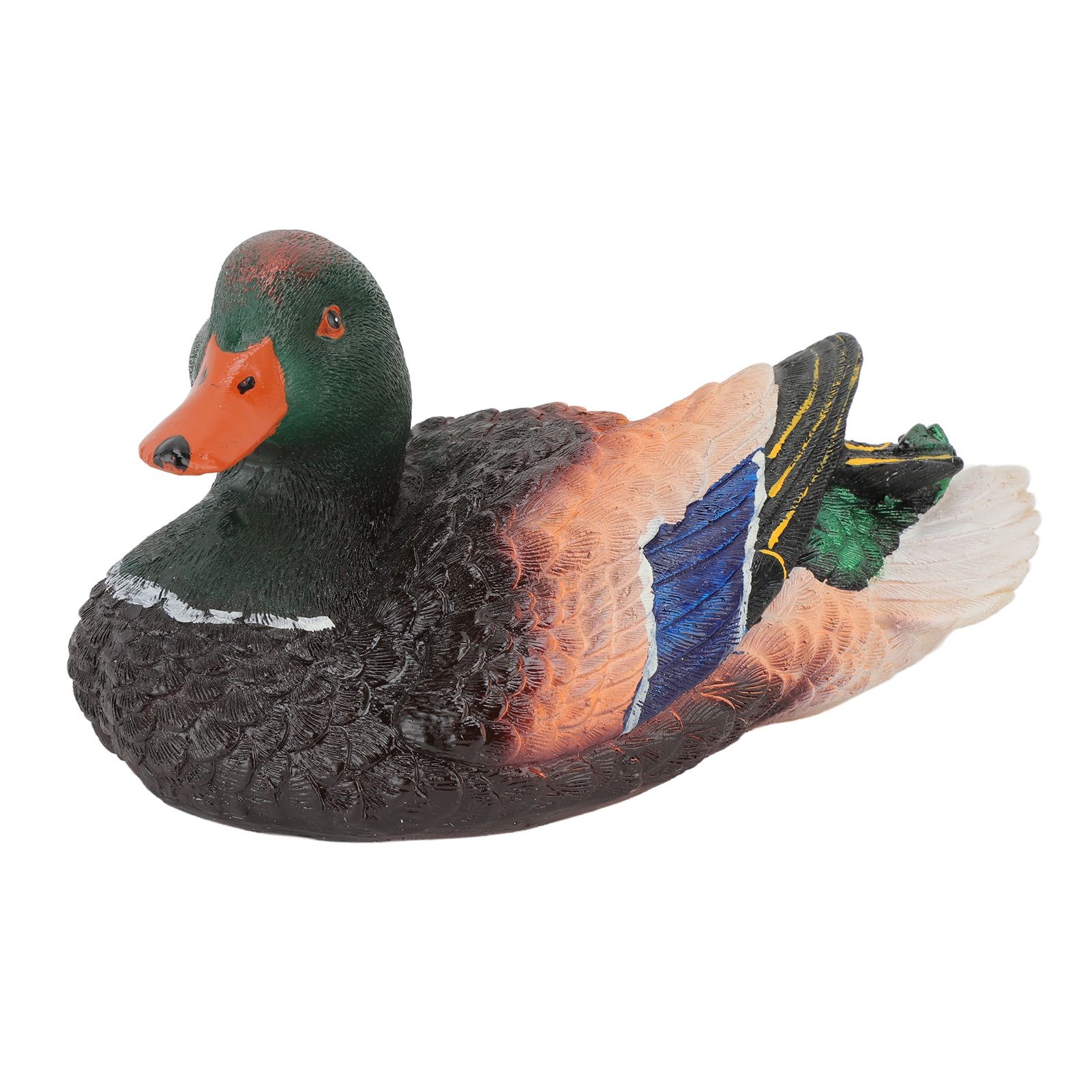 Simulation Water Floating Duck Sculpture Ornament Synthetic Resin Artware — image 1