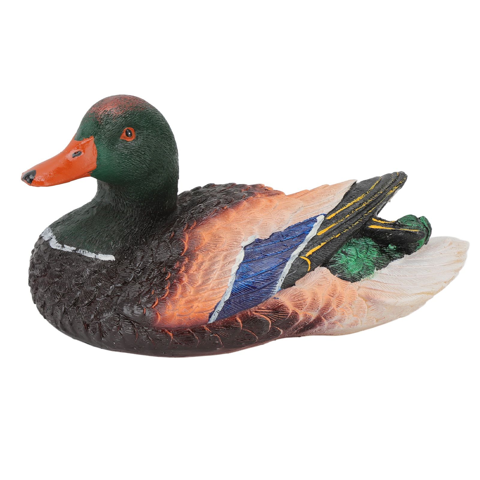 Simulation Water Floating Duck Sculpture Ornament Synthetic Resin Artware view 2