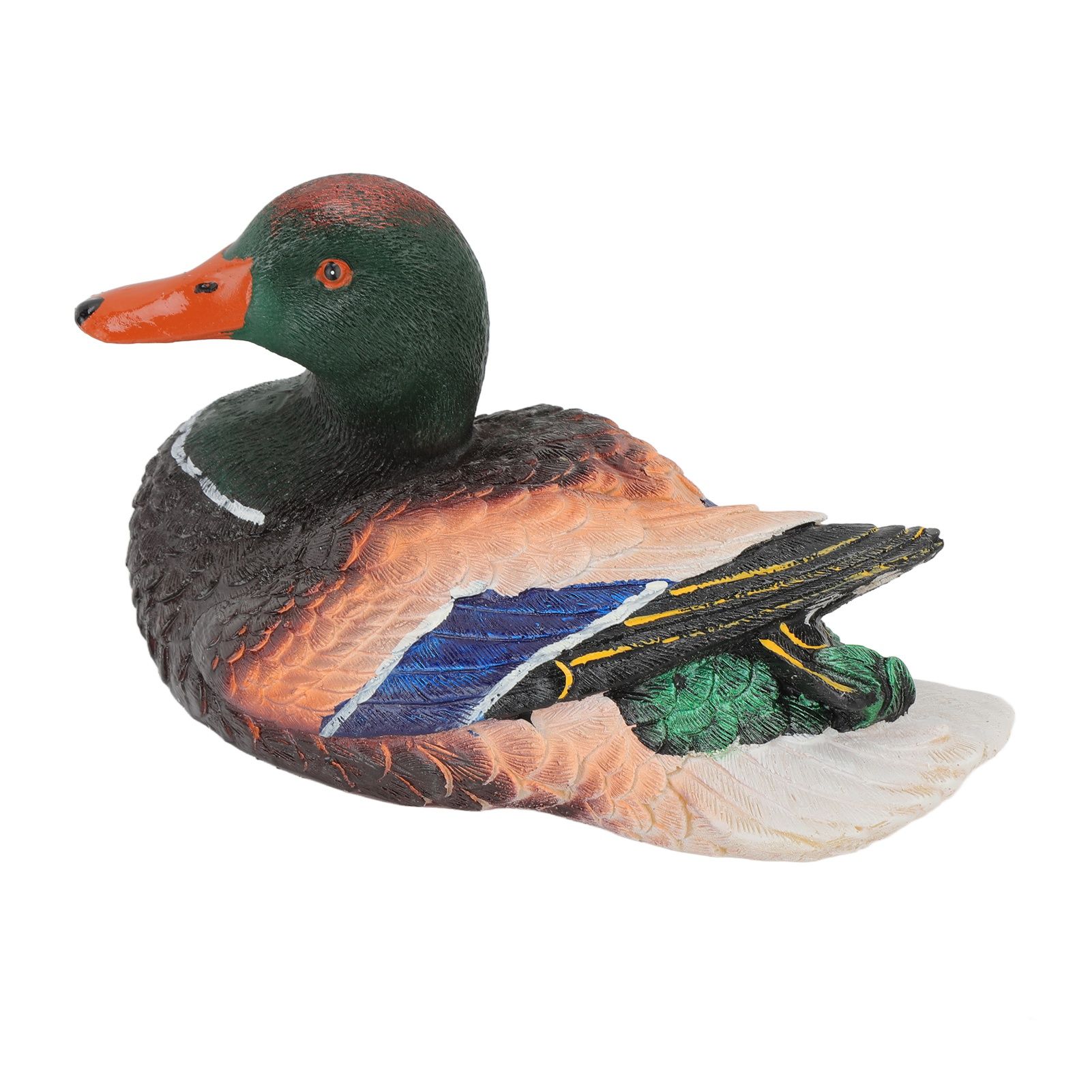 Simulation Water Floating Duck Sculpture Ornament Synthetic Resin Artware view 8