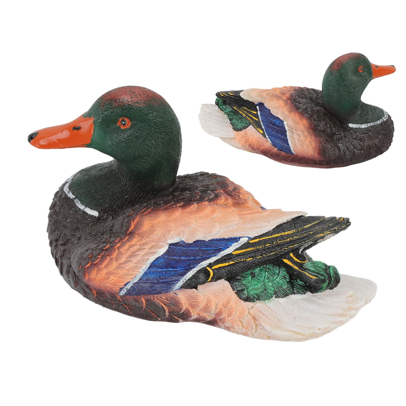 Simulation Water Floating Duck Sculpture Ornament Synthetic Resin Artware view 9