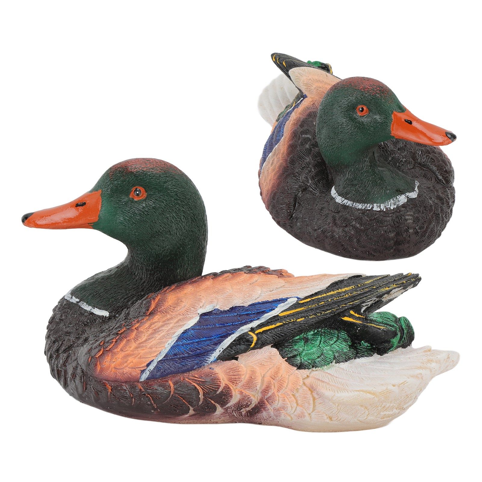 Simulation Water Floating Duck Sculpture Ornament Synthetic Resin Artware view 10