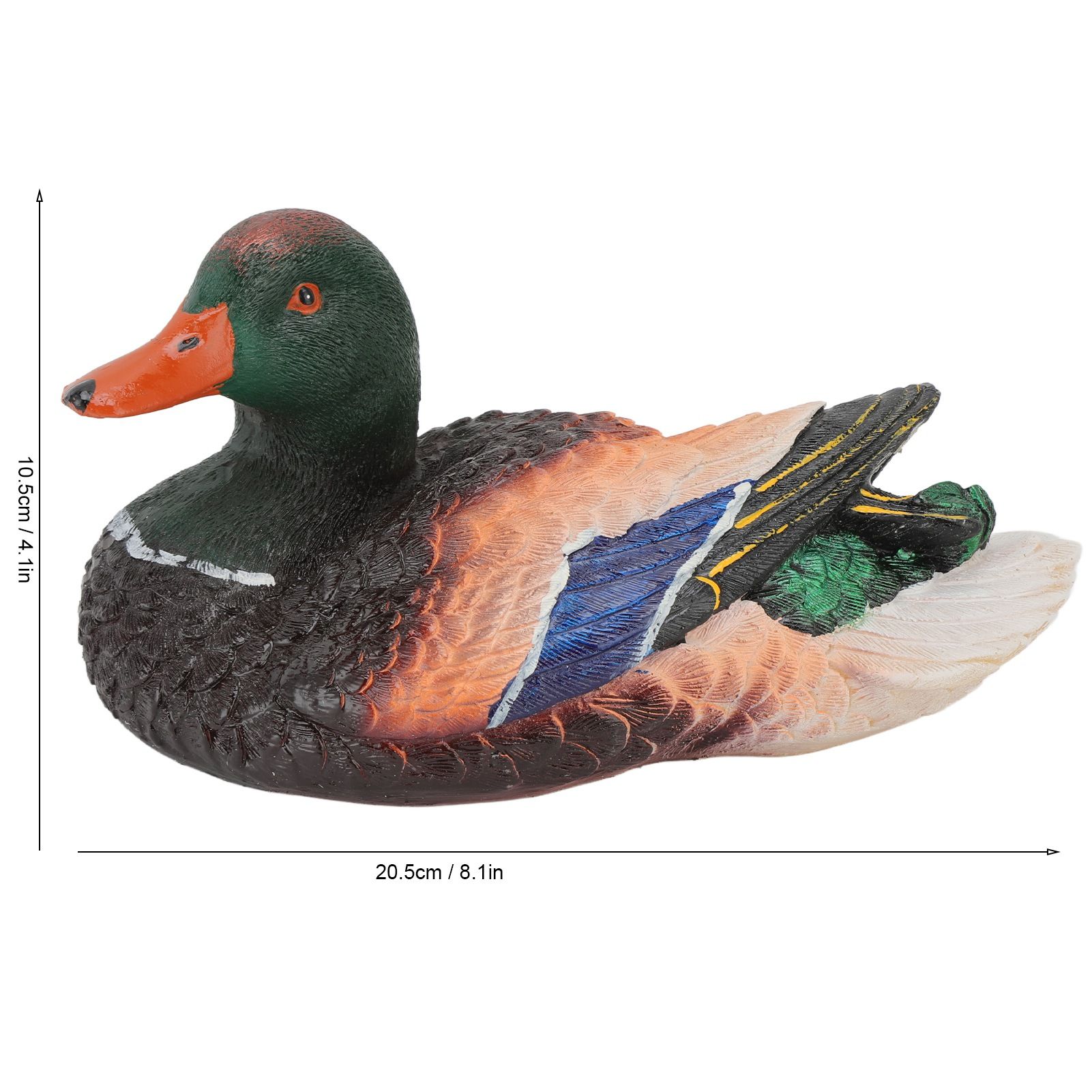 Simulation Water Floating Duck Sculpture Ornament Synthetic Resin Artware view 15