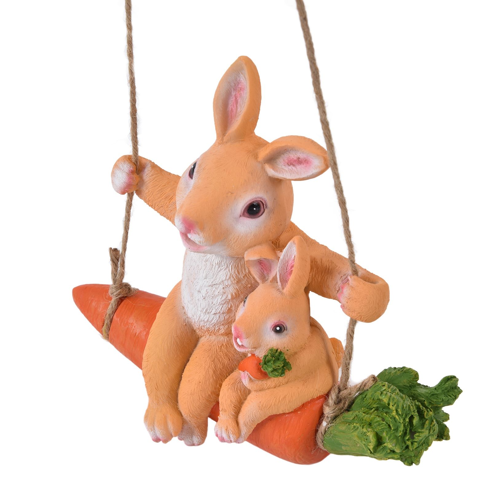 Gardening Pendant Rabbits Pattern Exquisitely Carved Romantic Feel Home Decoration view 3