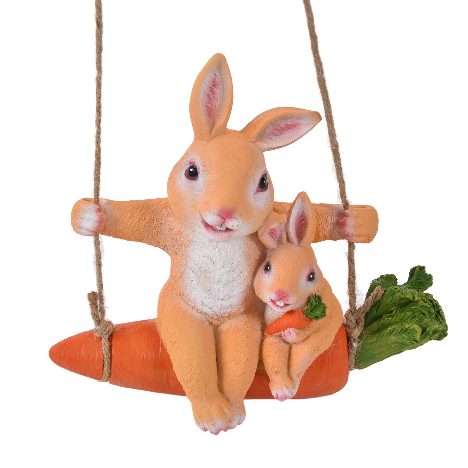 Gardening Pendant Rabbits Pattern Exquisitely Carved Romantic Feel Home Decoration view 6