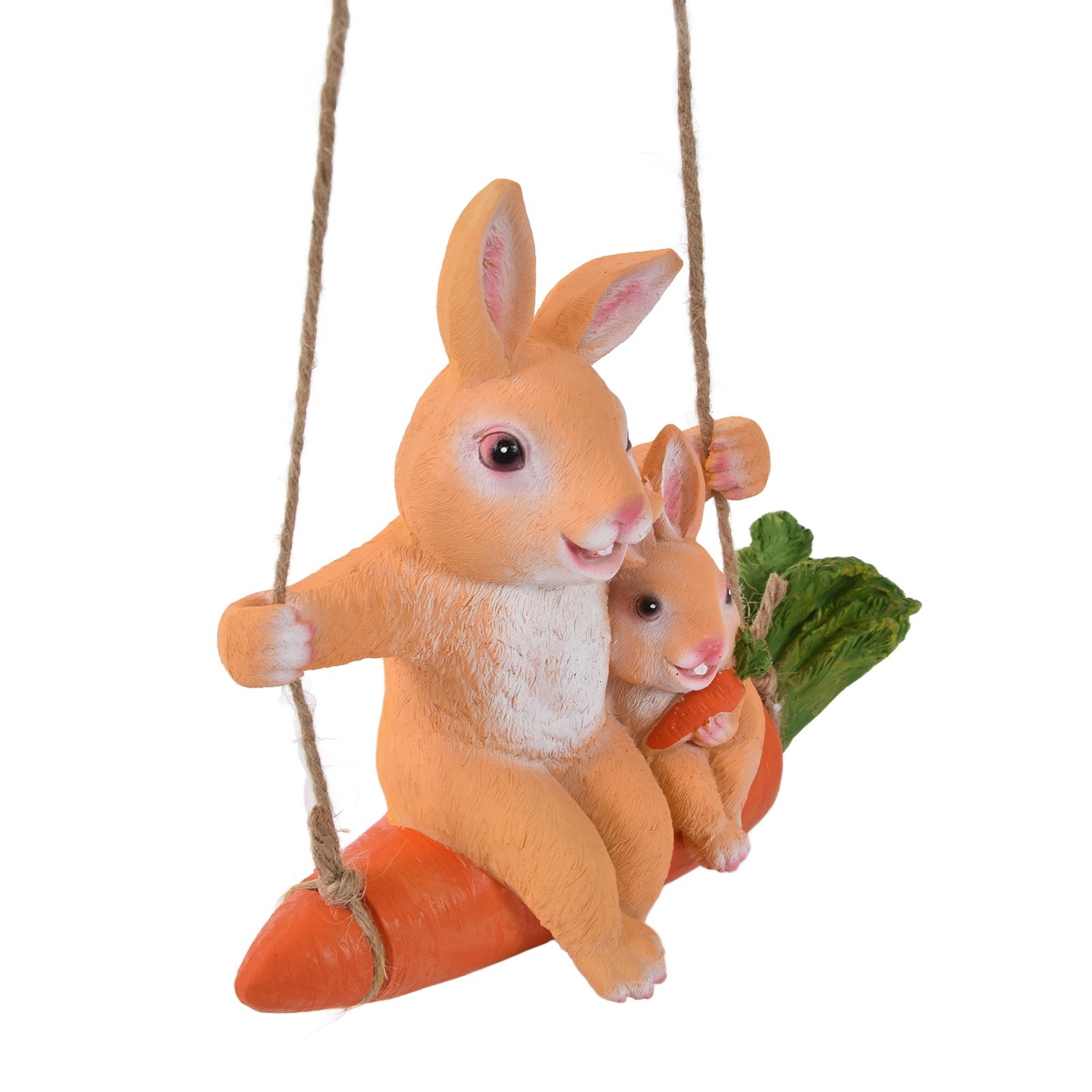 Gardening Pendant Rabbits Pattern Exquisitely Carved Romantic Feel Home Decoration view 8